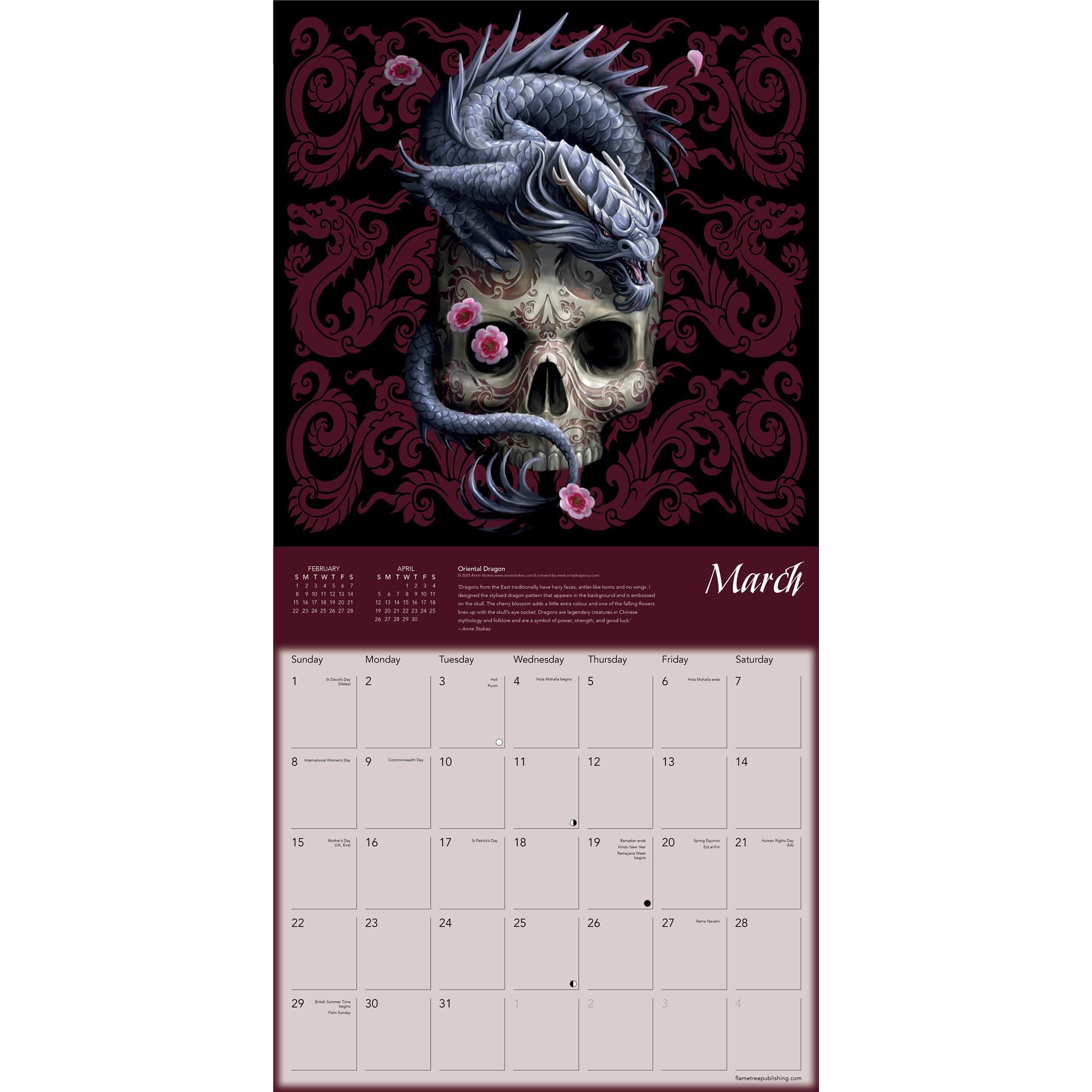 Dragons By Anne Stokes 2026 Wall Calendar - Online Only