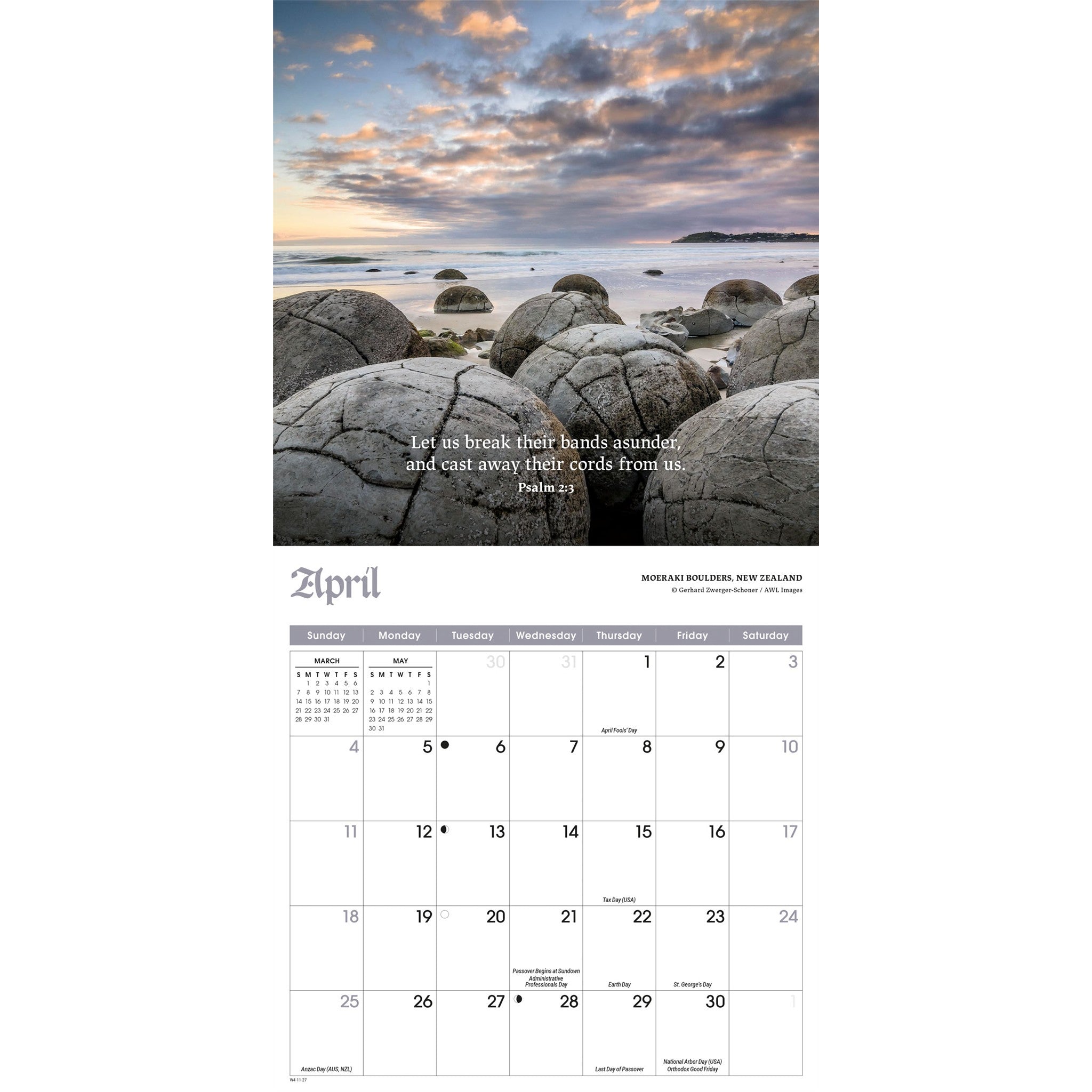 Psalms 2027 Mini Calendar