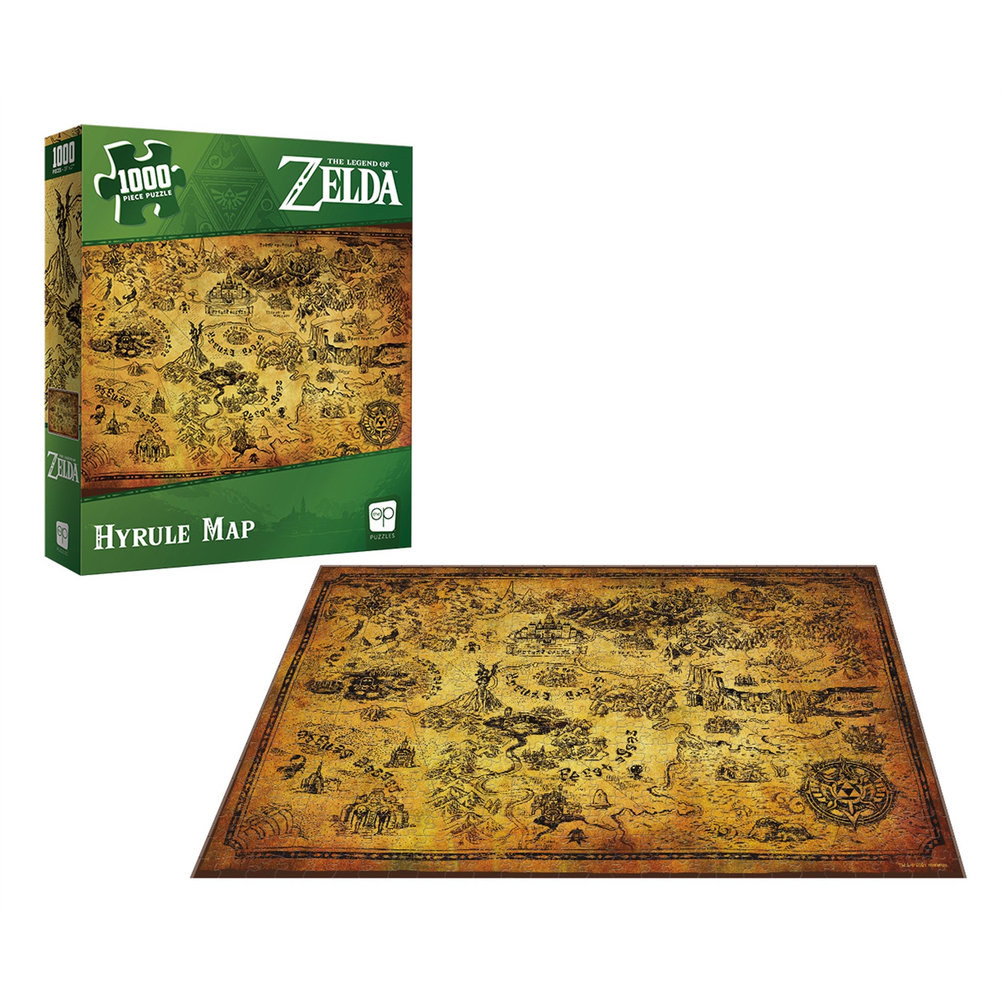 The Legend of Zelda Hyrule Map 1000 Piece Puzzle