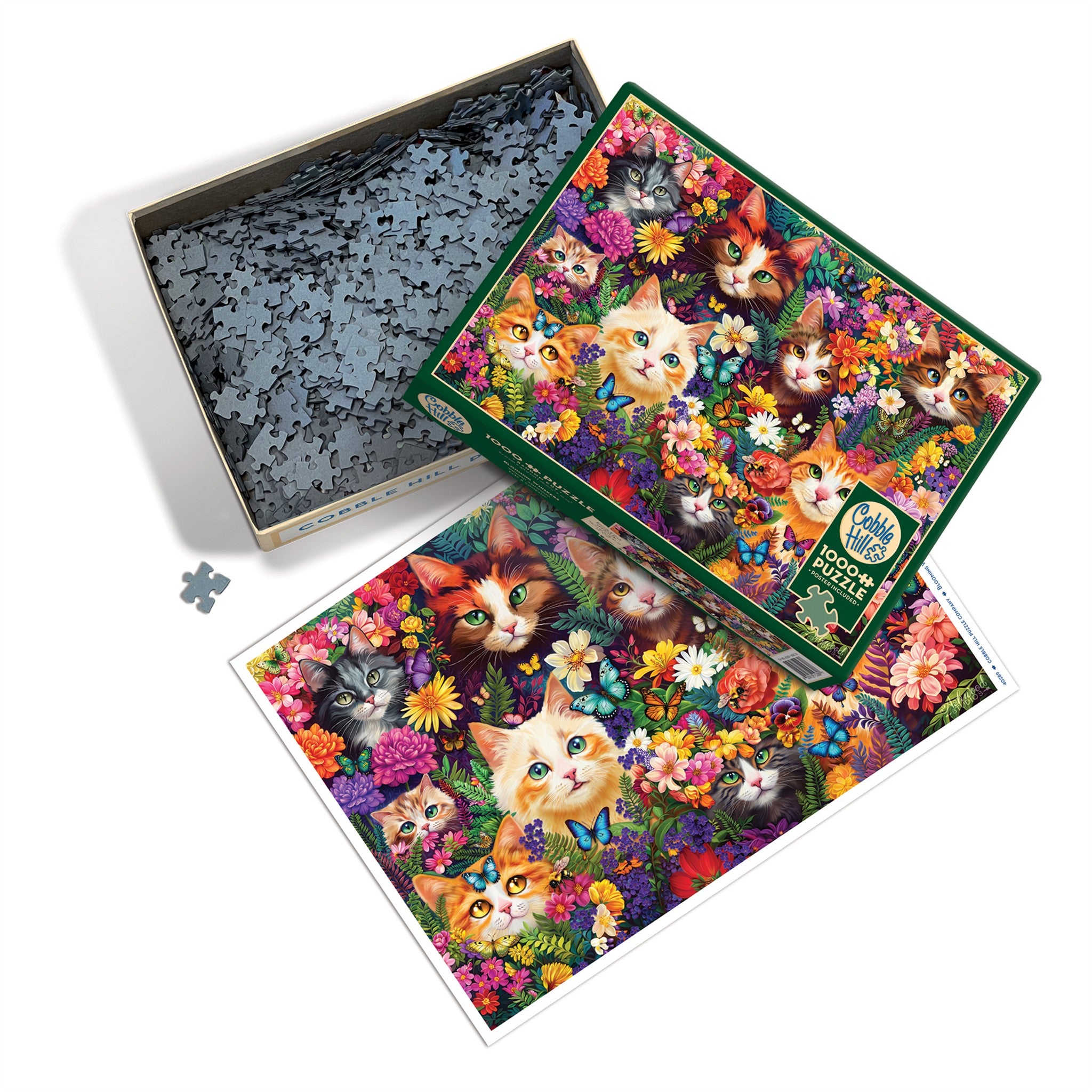 Blooming Whiskers 1000 Piece Puzzle