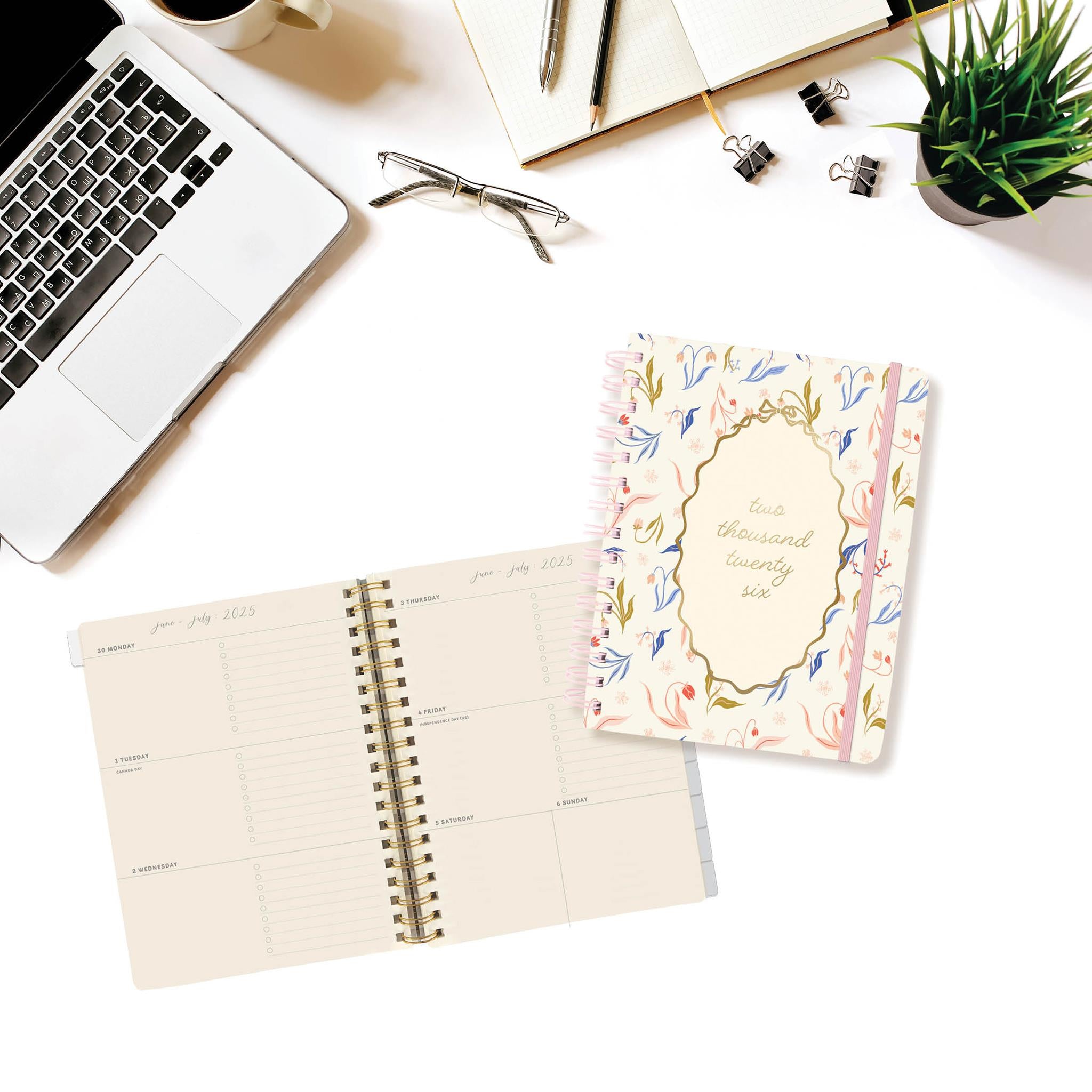 Farmhouse Floral 2025-2026 Engagement Calendar
