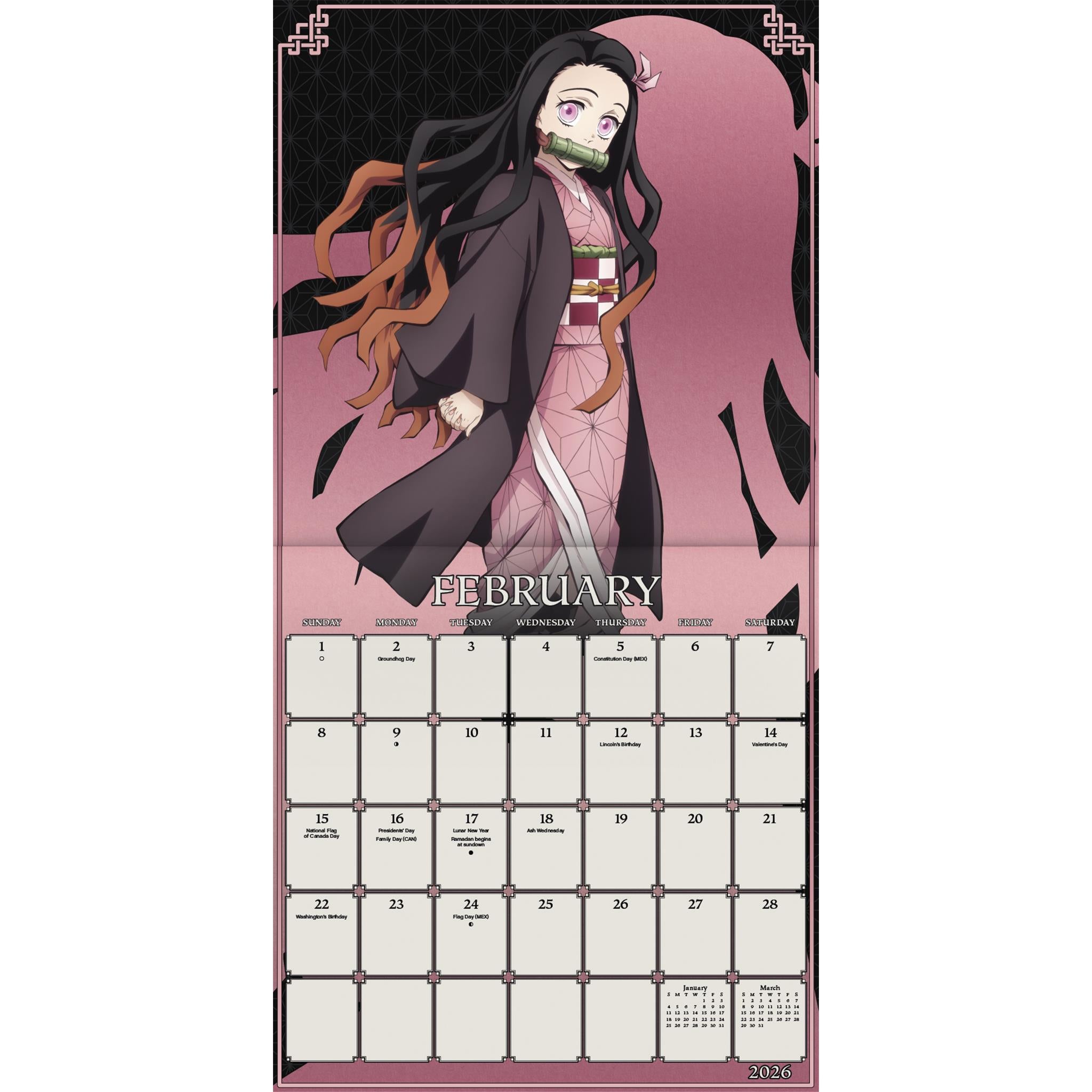 Demon Slayer Kimetsu No Yaiba 2026 Wall Calendar B9D02BC4 B82D 4D03 90AC 