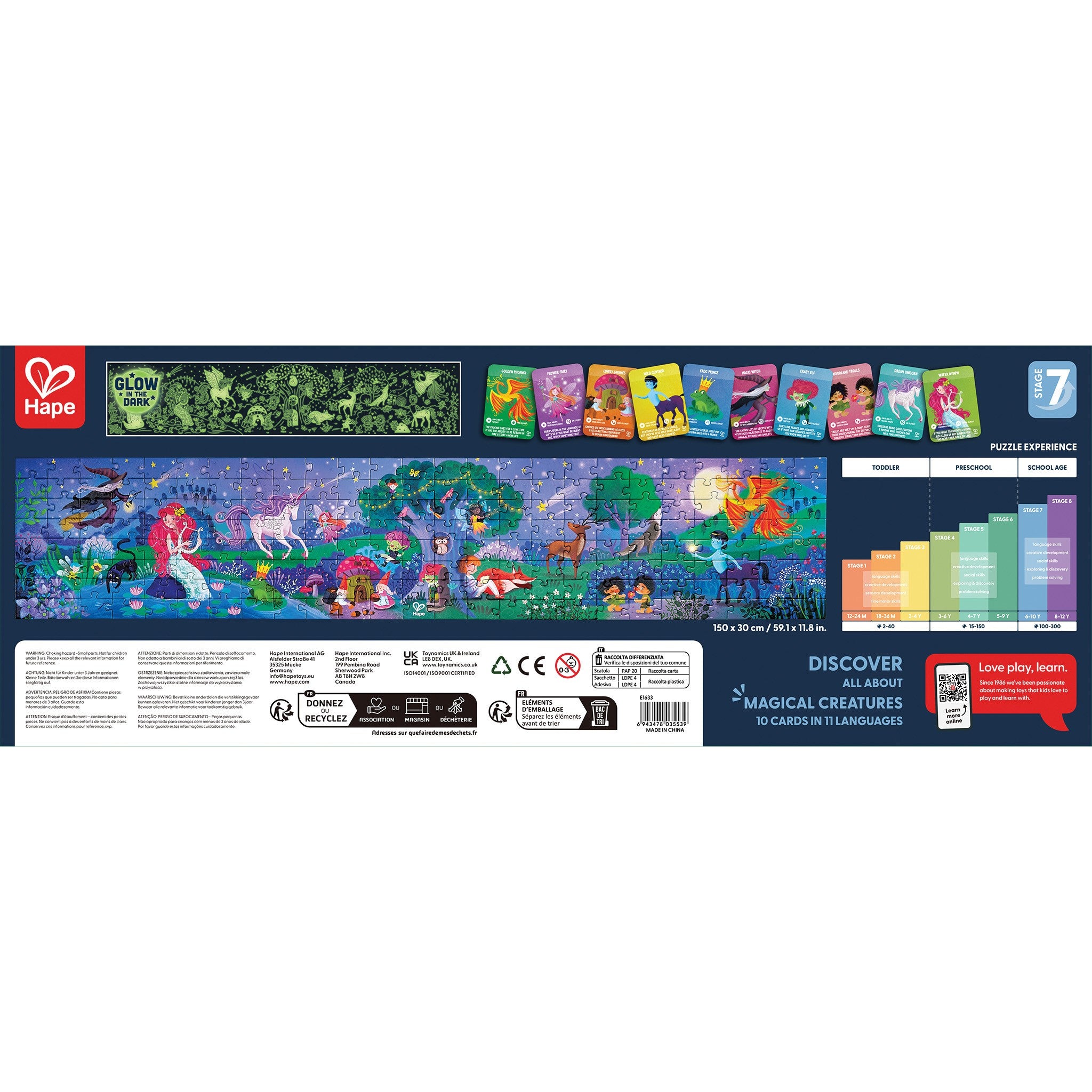 Magic Forest Glow in the Dark 200 Piece Puzzle
