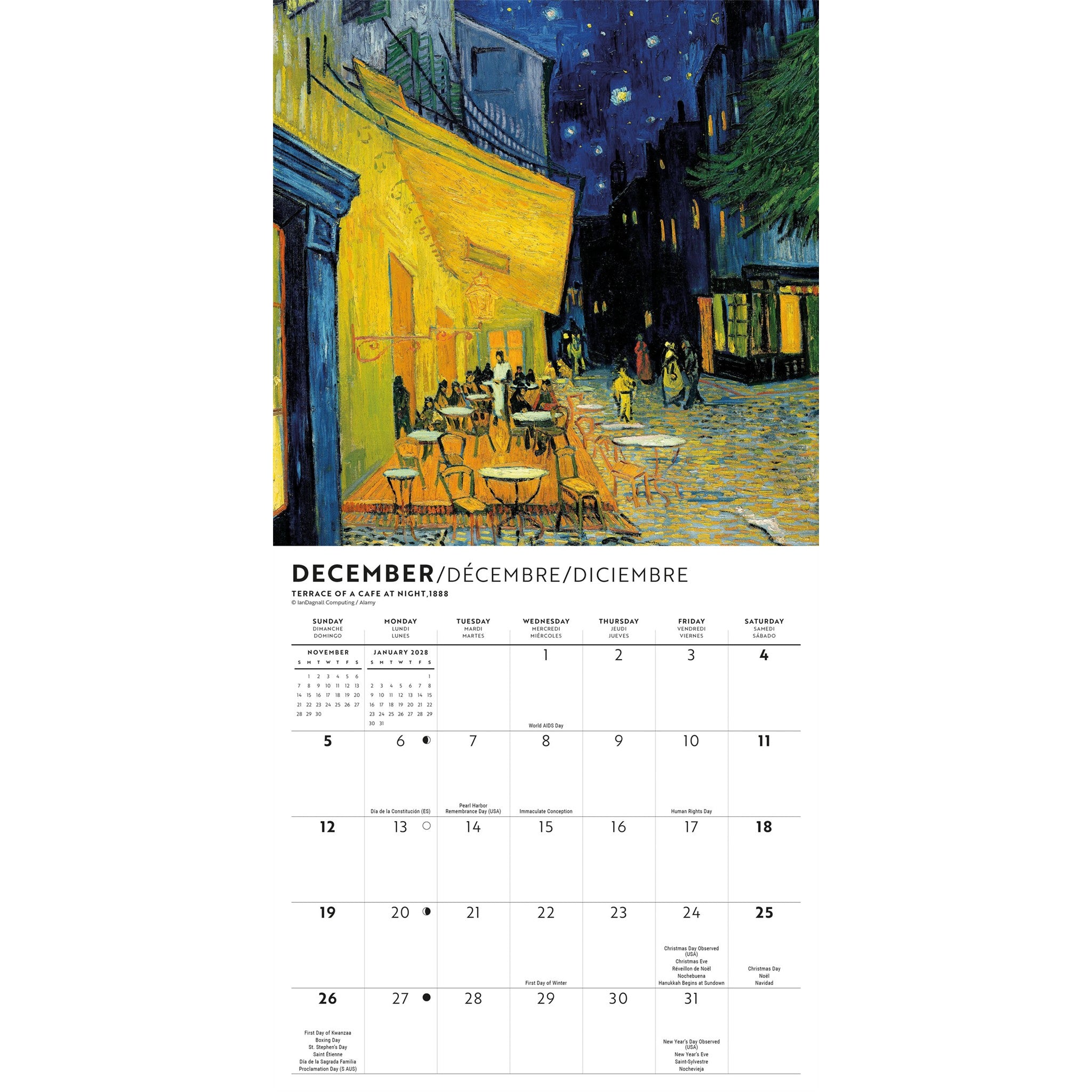 Van Gogh 2027 Mini Calendar