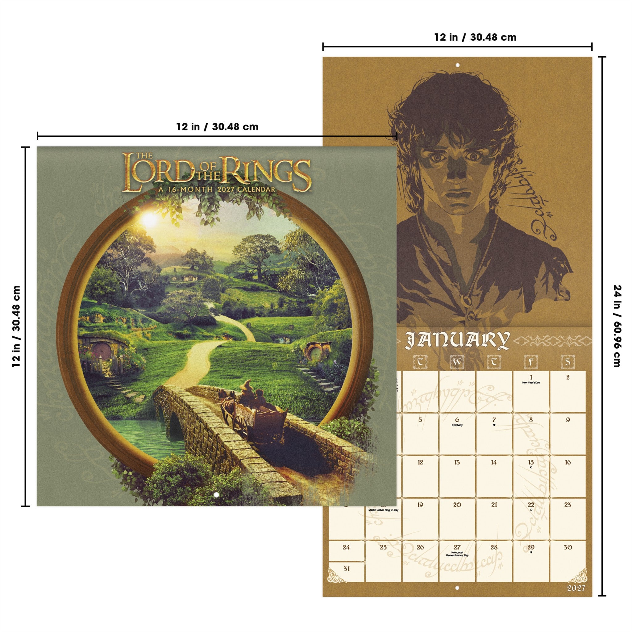 The Lord of the Rings 2027 Wall Calendar