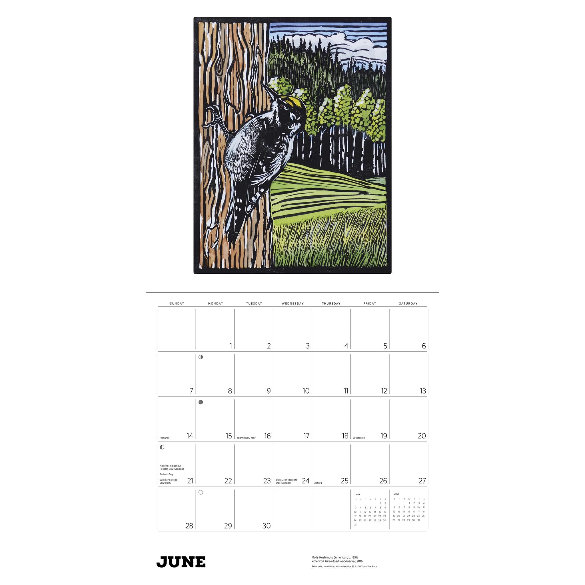 Molly Hashimoto Birds 2026 Wall Calendar