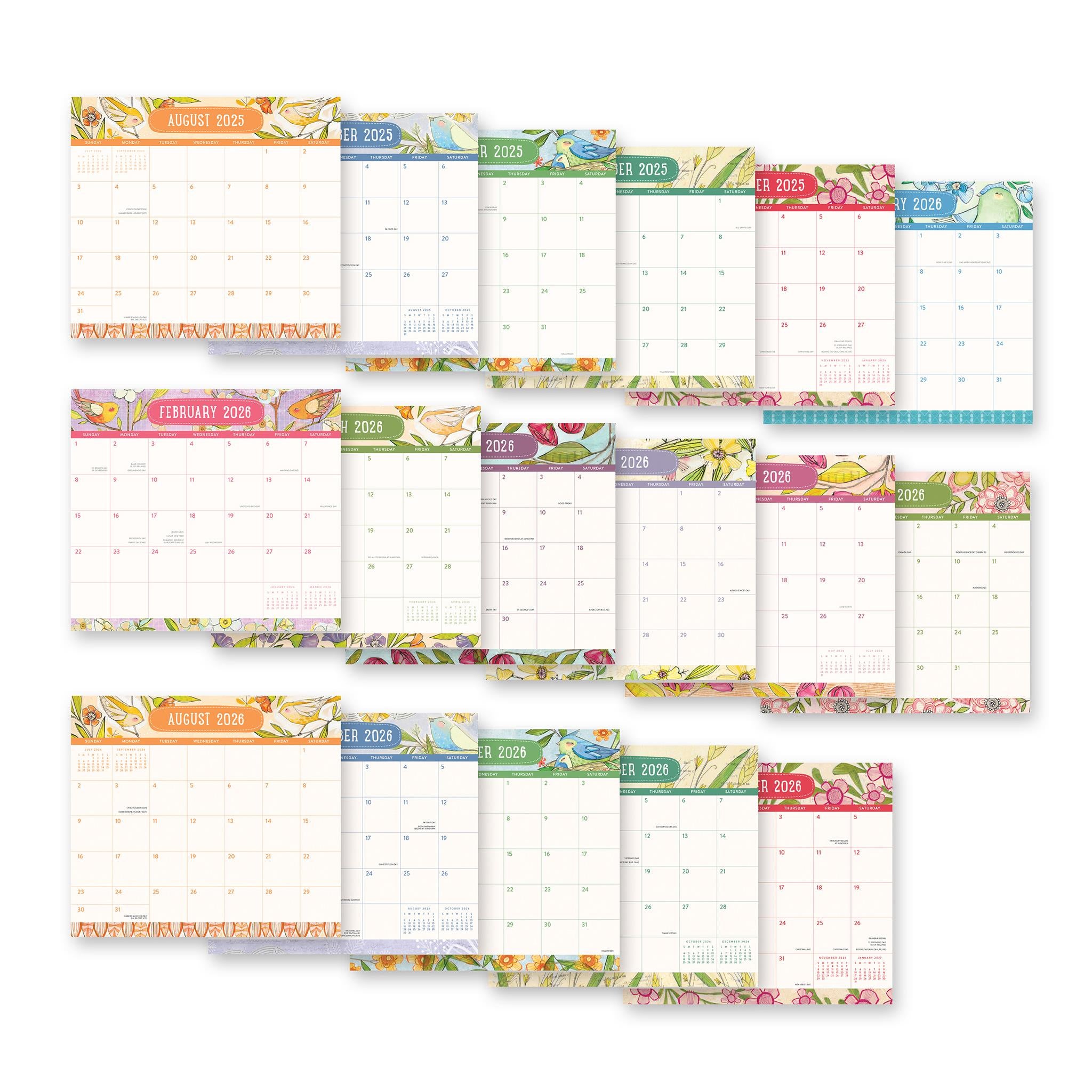 Where Love Grows 2025-2026 Exclusive Mini Magnetic Pad Calendar