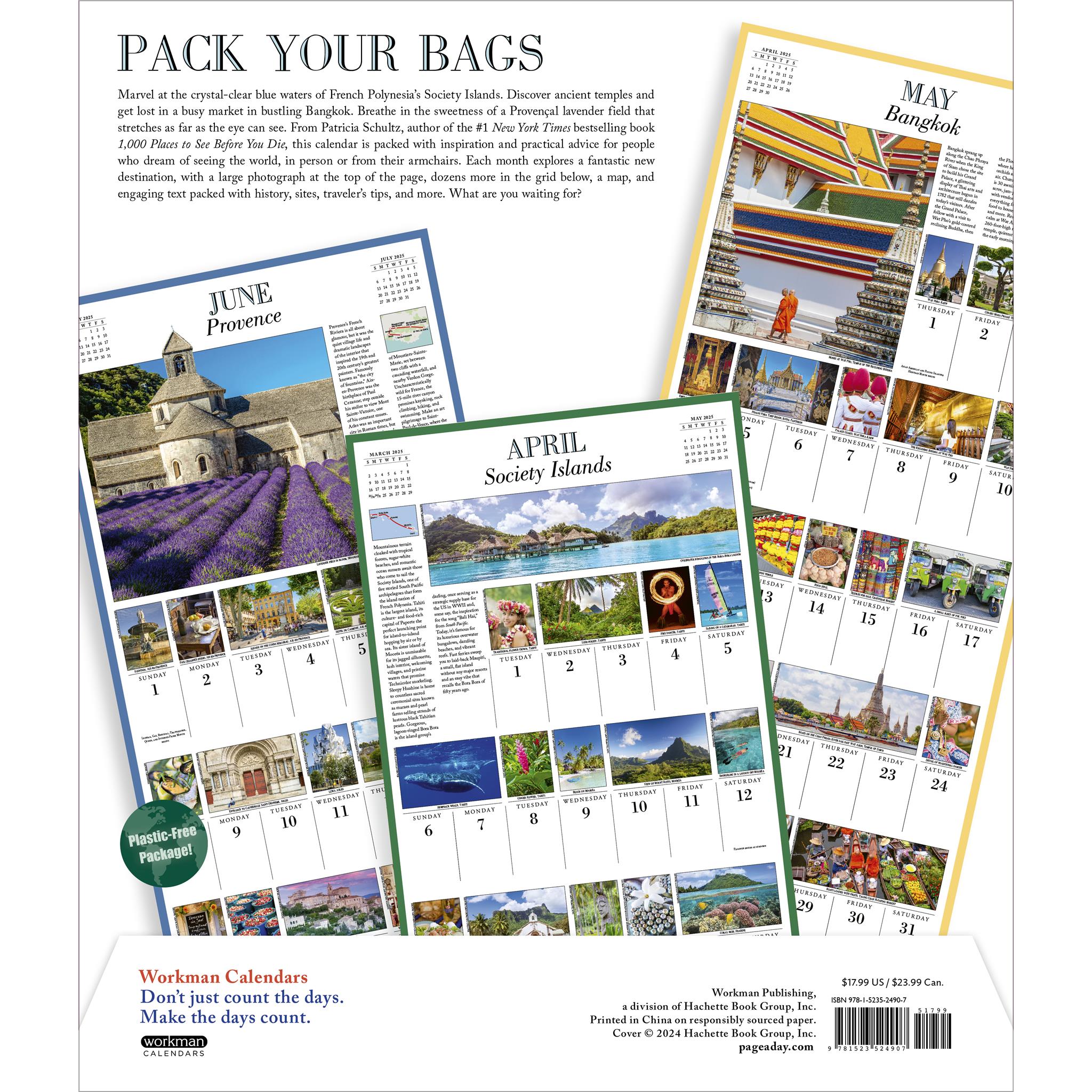 2025 Places To See Wall Calendar 2025 Places To See Wall Calendar