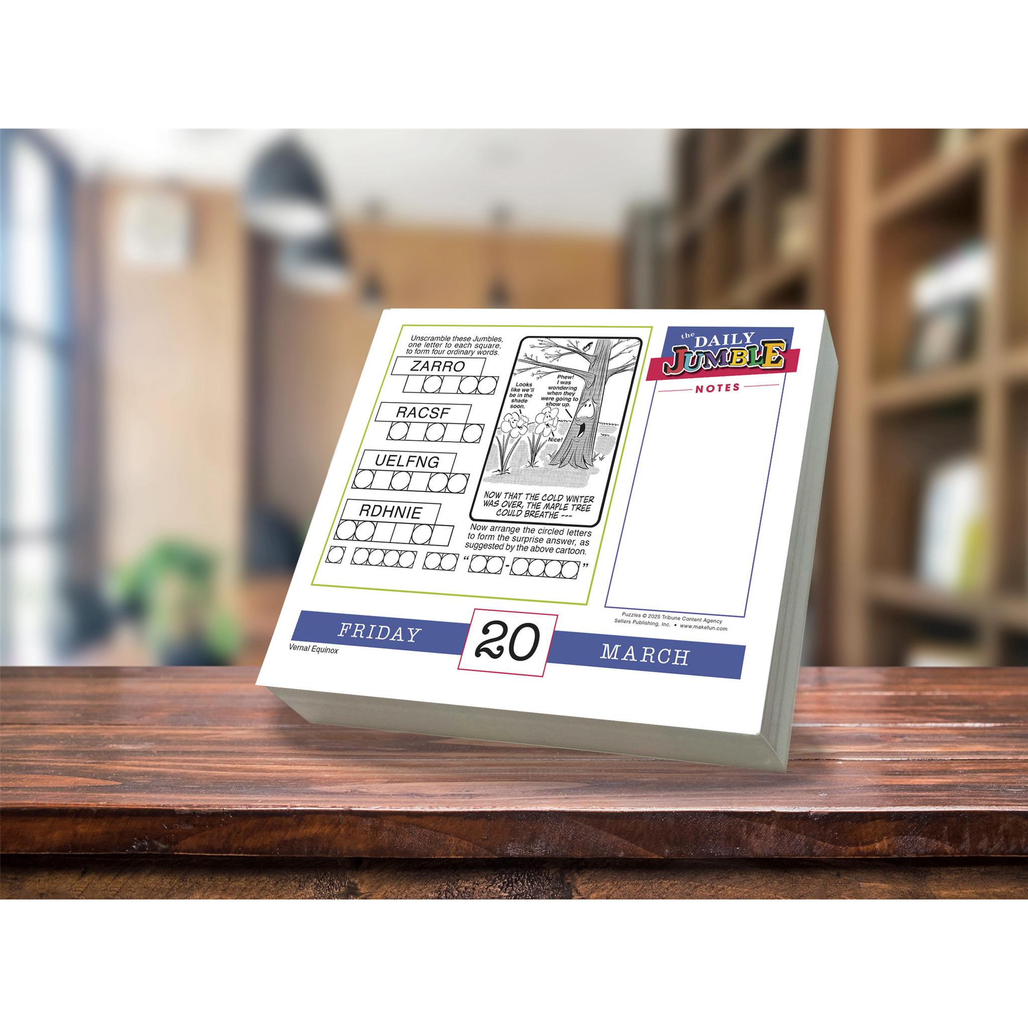 Daily Jumble 2026 Box Calendar