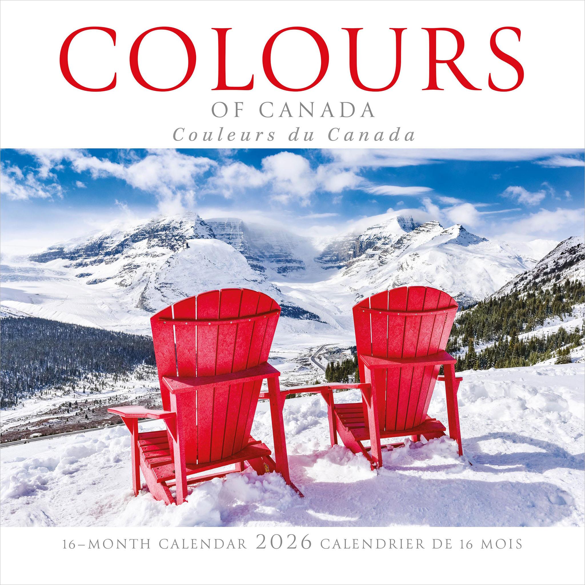 Colours Of Canada Medium 2026 Mini Calendar