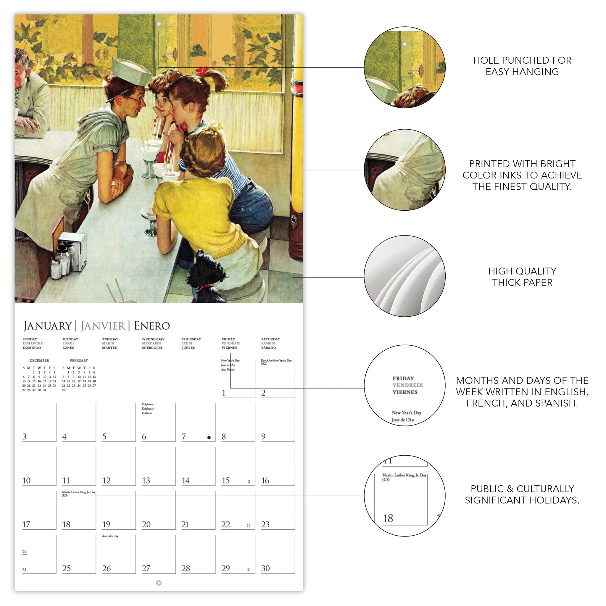 Saturday Evening Post 2027 Mini Calendar