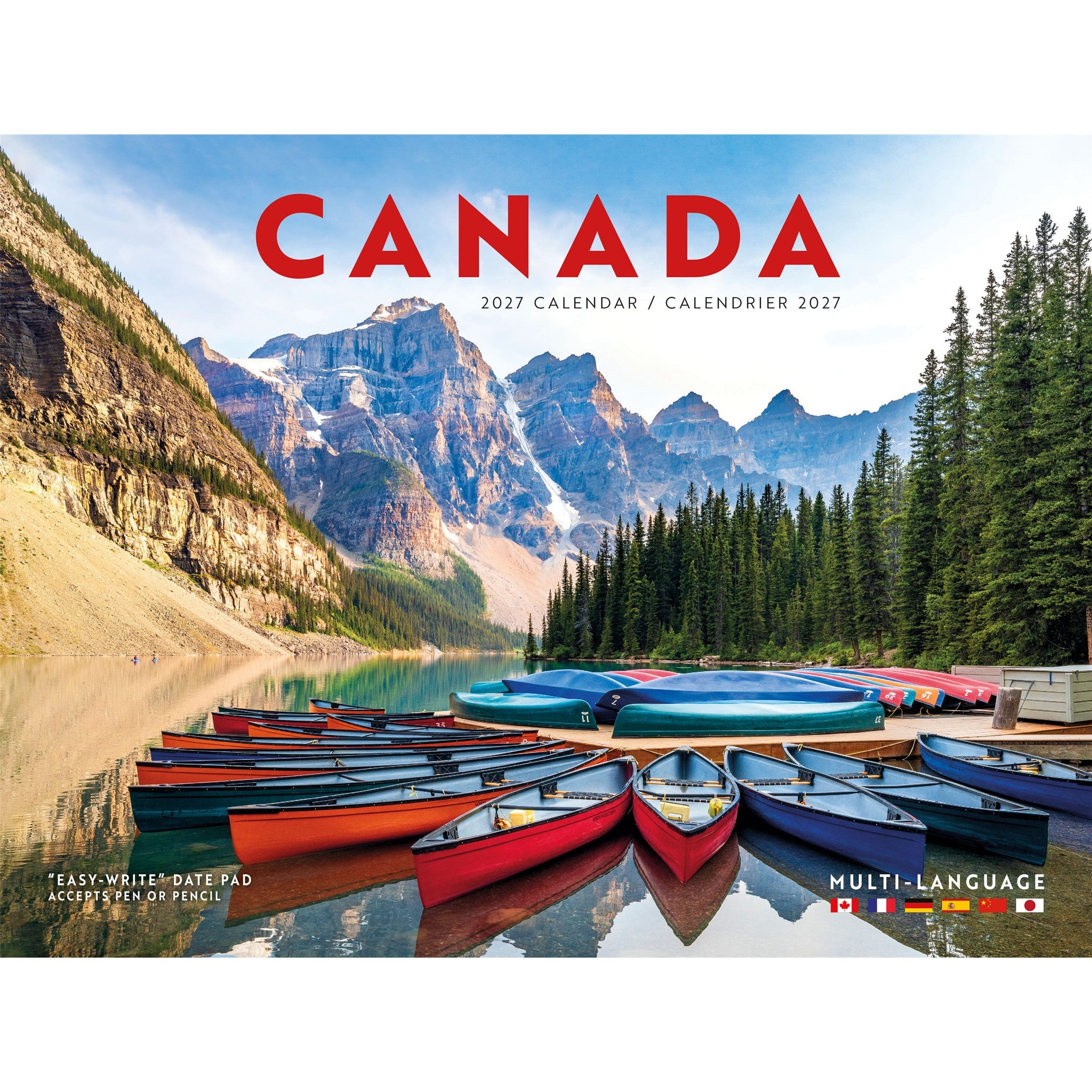 Canada Multi-Language 2027 Wall Calendar