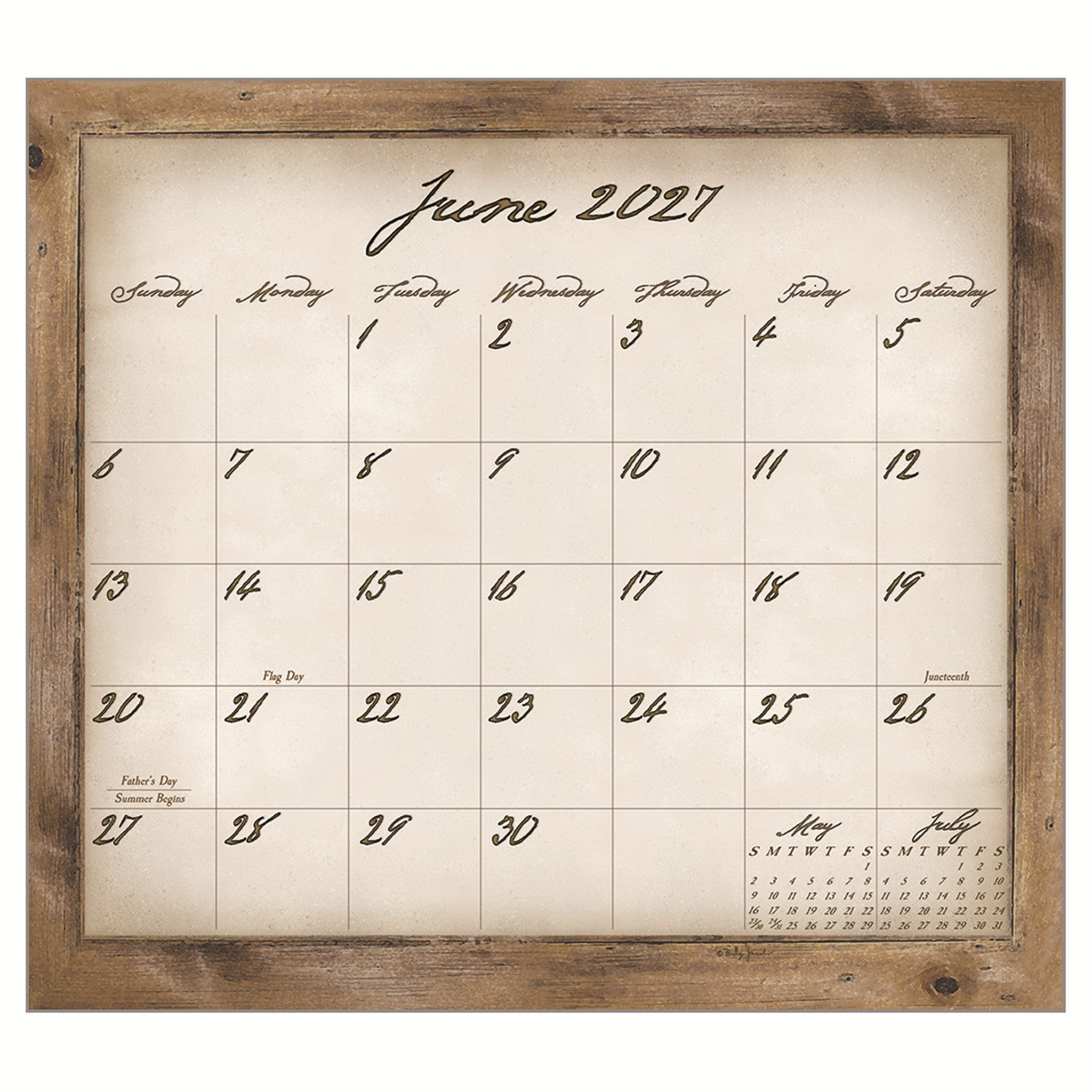 Simple Treasures 2027 Wall Calendar - Online Only