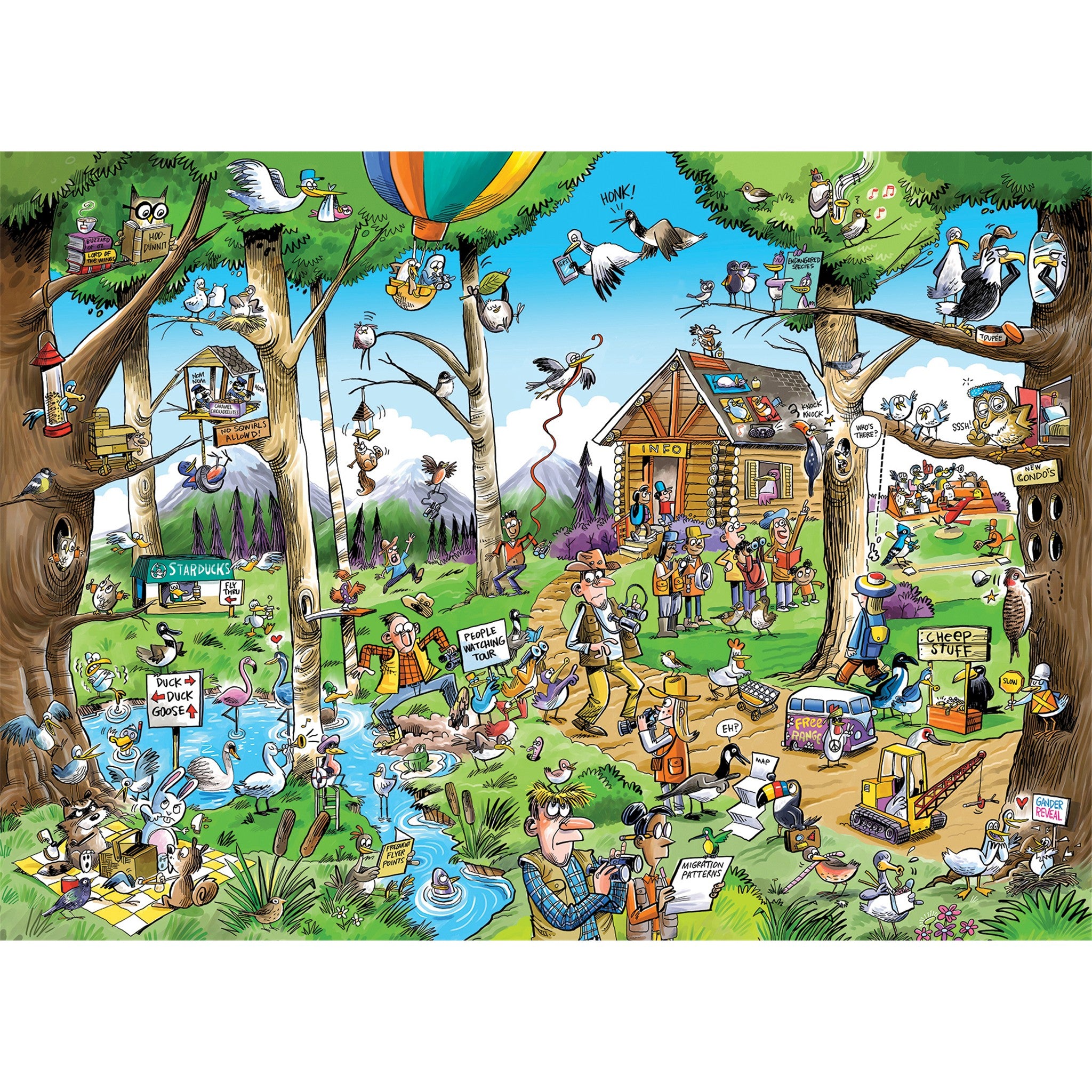 Birdwatcher's Paradise 1000 Piece Puzzle