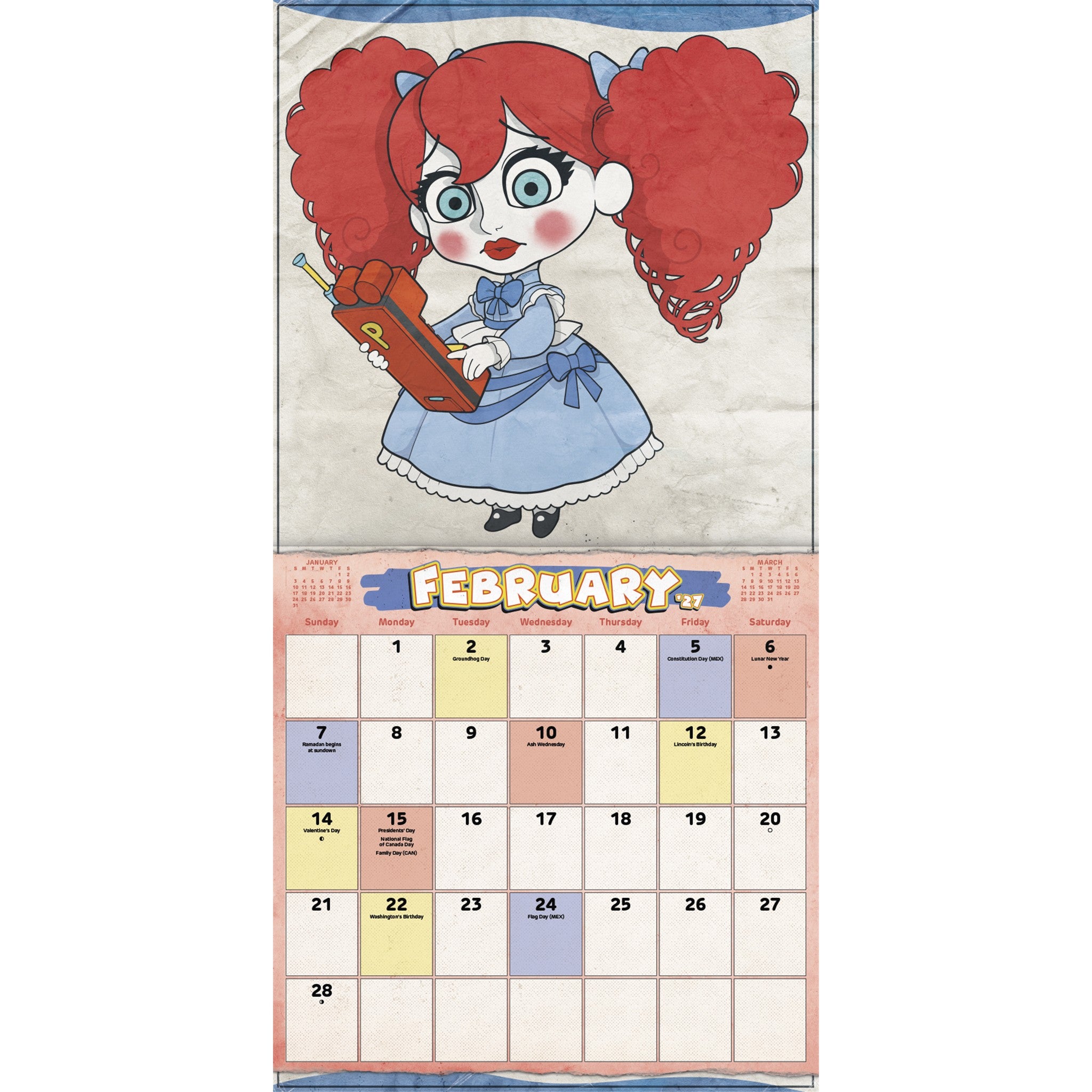 Poppy Playtime 2027 Wall Calendar - Online Only