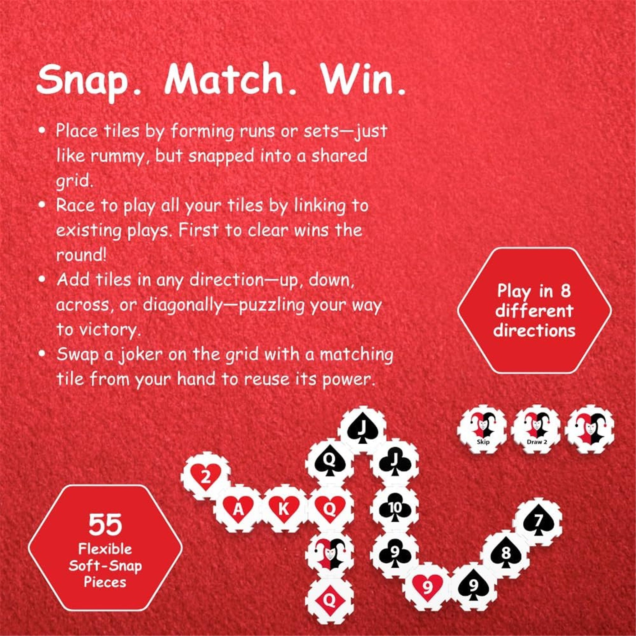 Rummy Snap Canvas Pouch