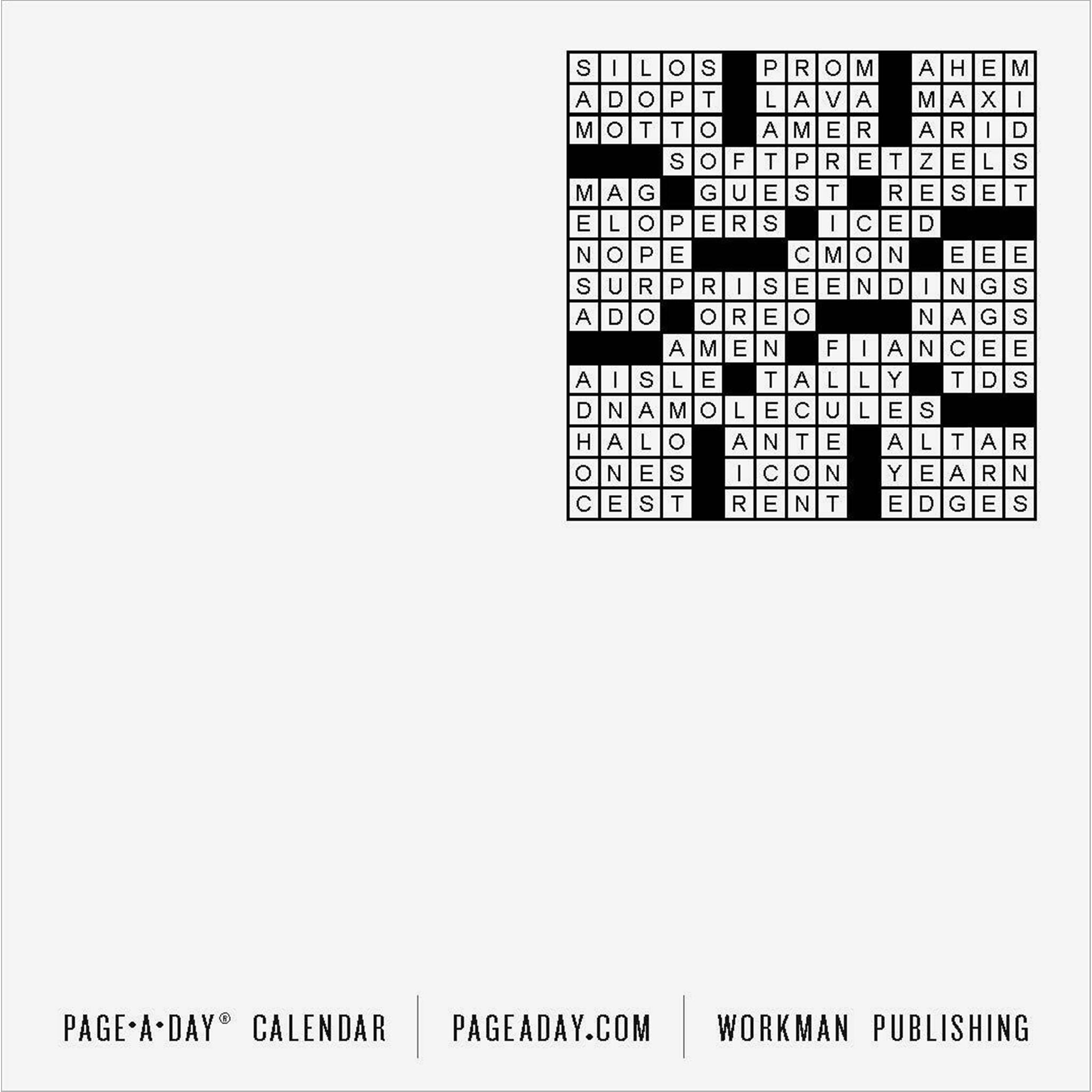 Mensa 10 Minute Crossword Puzzles Box 2025 Calendar