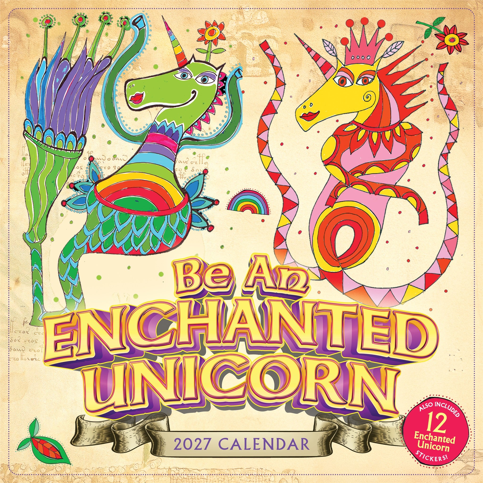 Be an Enchanted Unicorn 2027 Wall Calendar