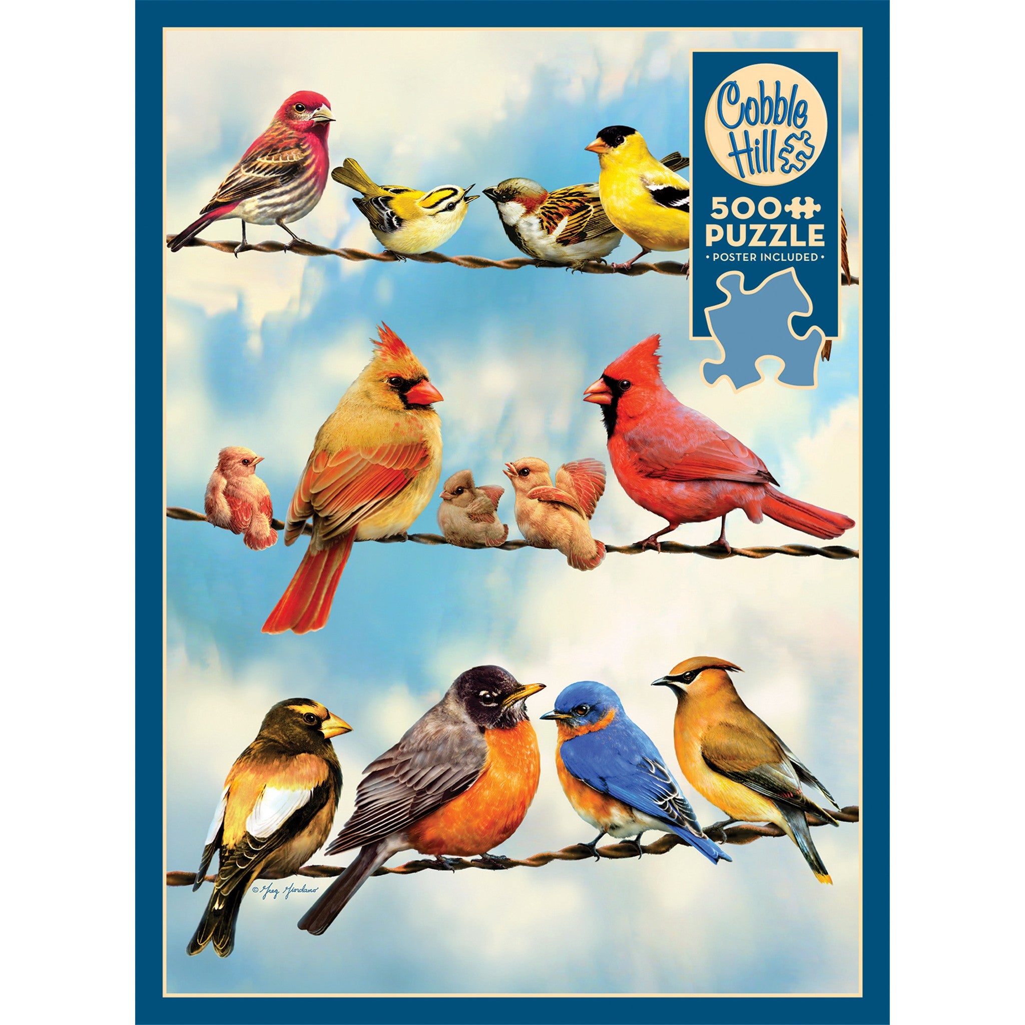 Birds on a Wire 500 Piece Puzzle