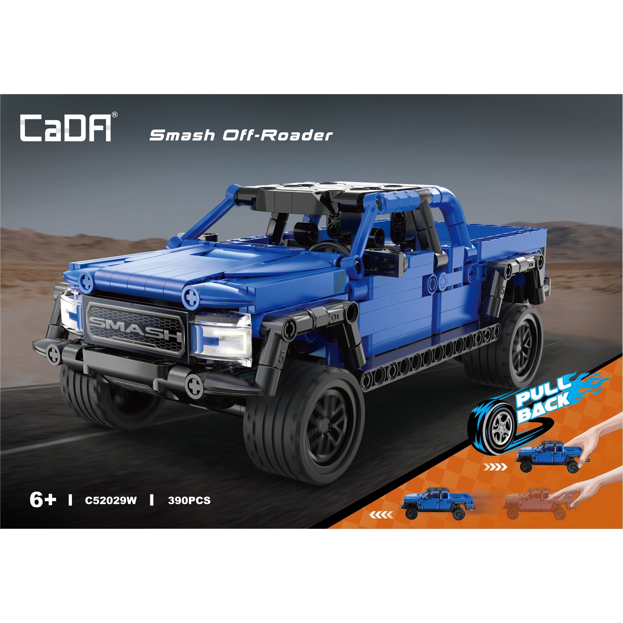 Blue Crush Truck 390 Pieces with Pull Back Action