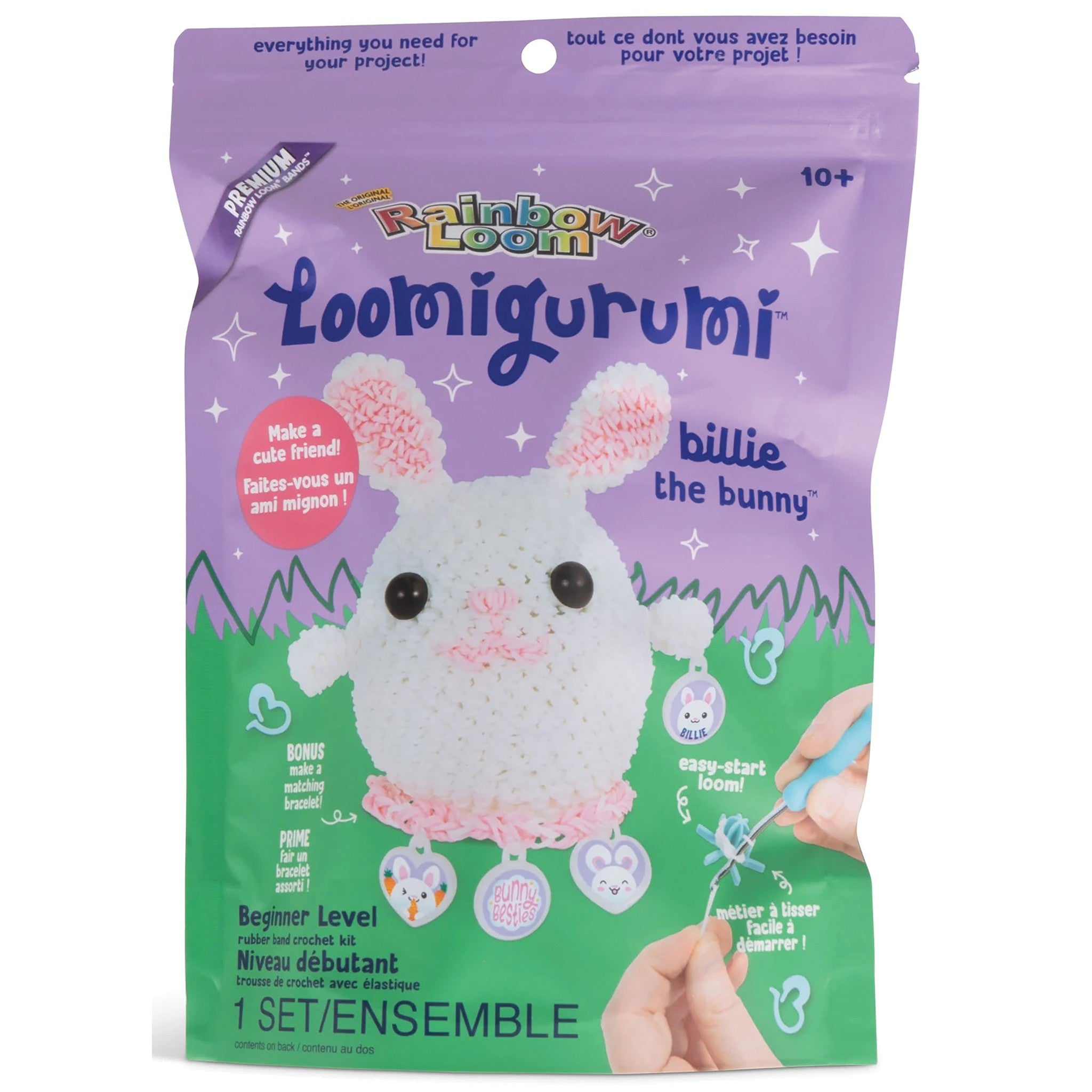 Bunny Loomigurumi Charm Kit