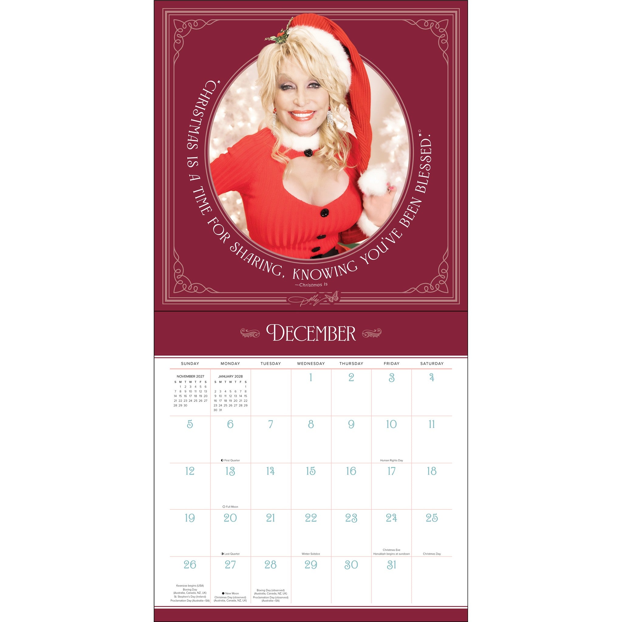 Dolly Parton 2027 Wall Calendar