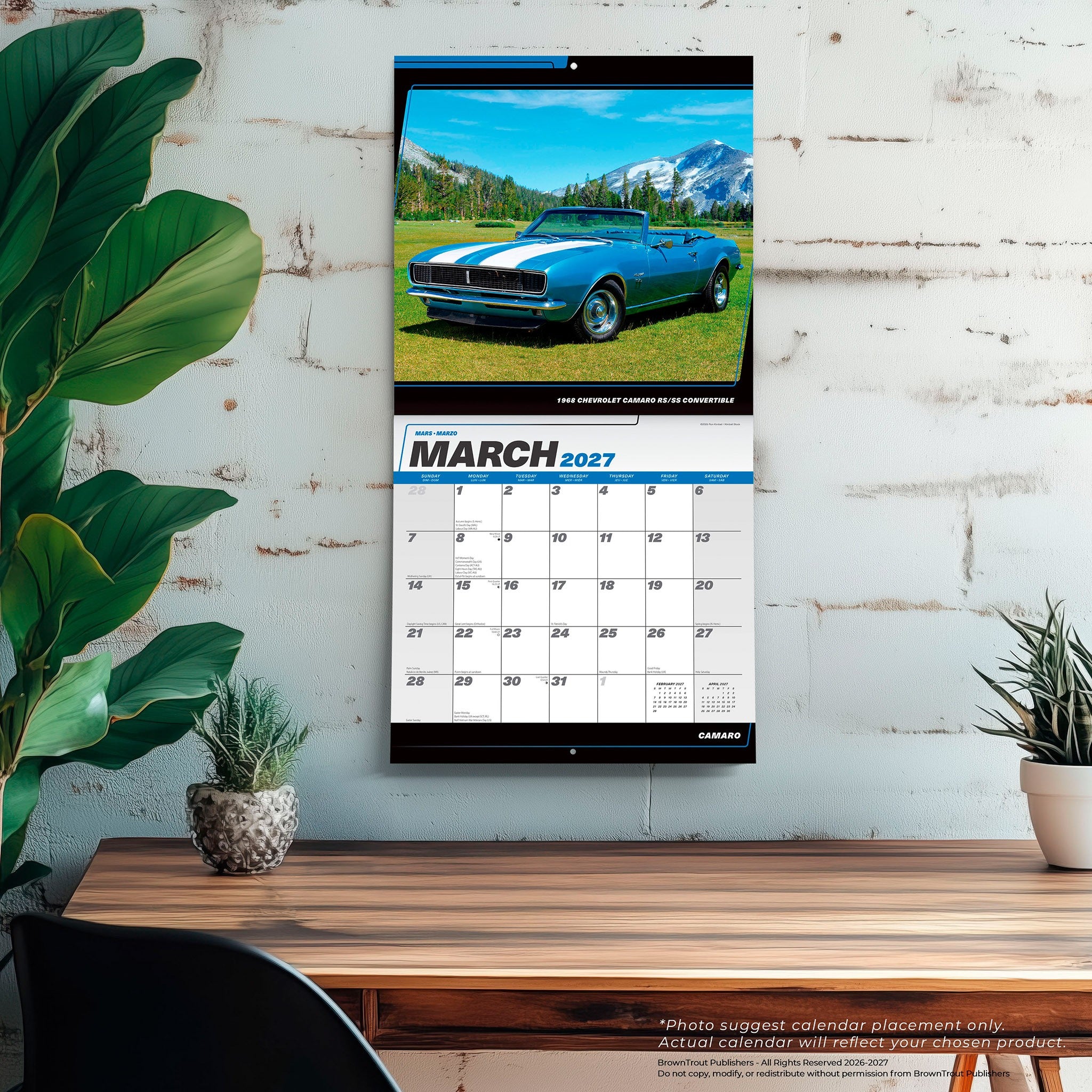 Camaro 2027 Wall Calendar