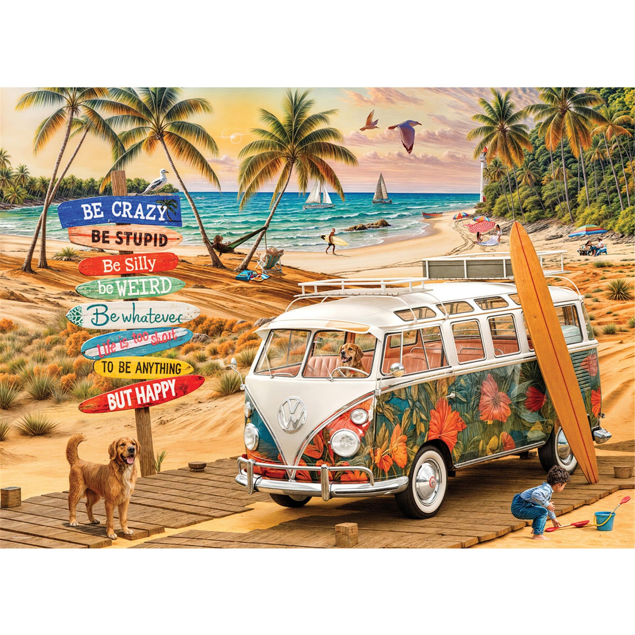 VW Be Happy 1000 Piece Puzzle