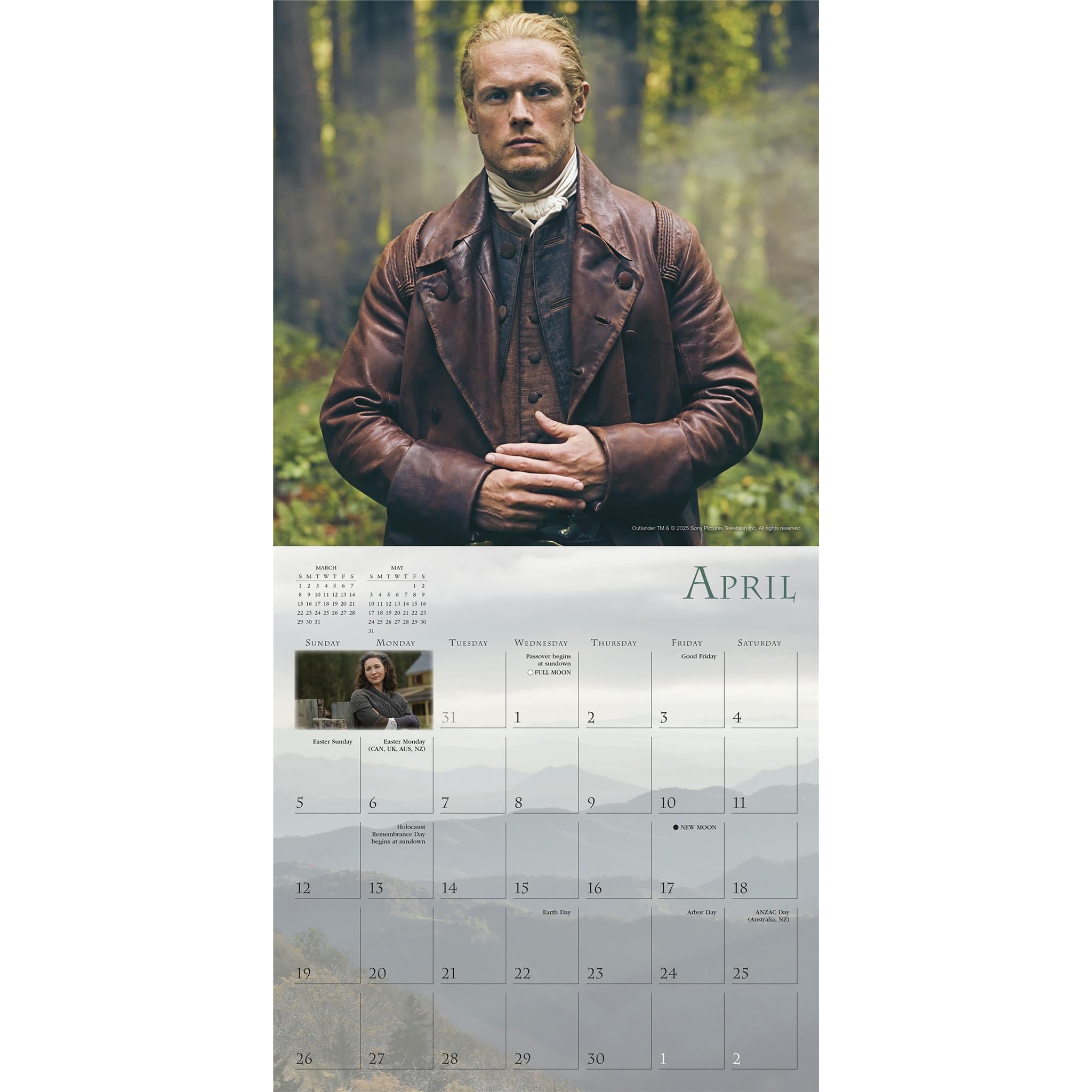Outlander 2026 Wall Calendar