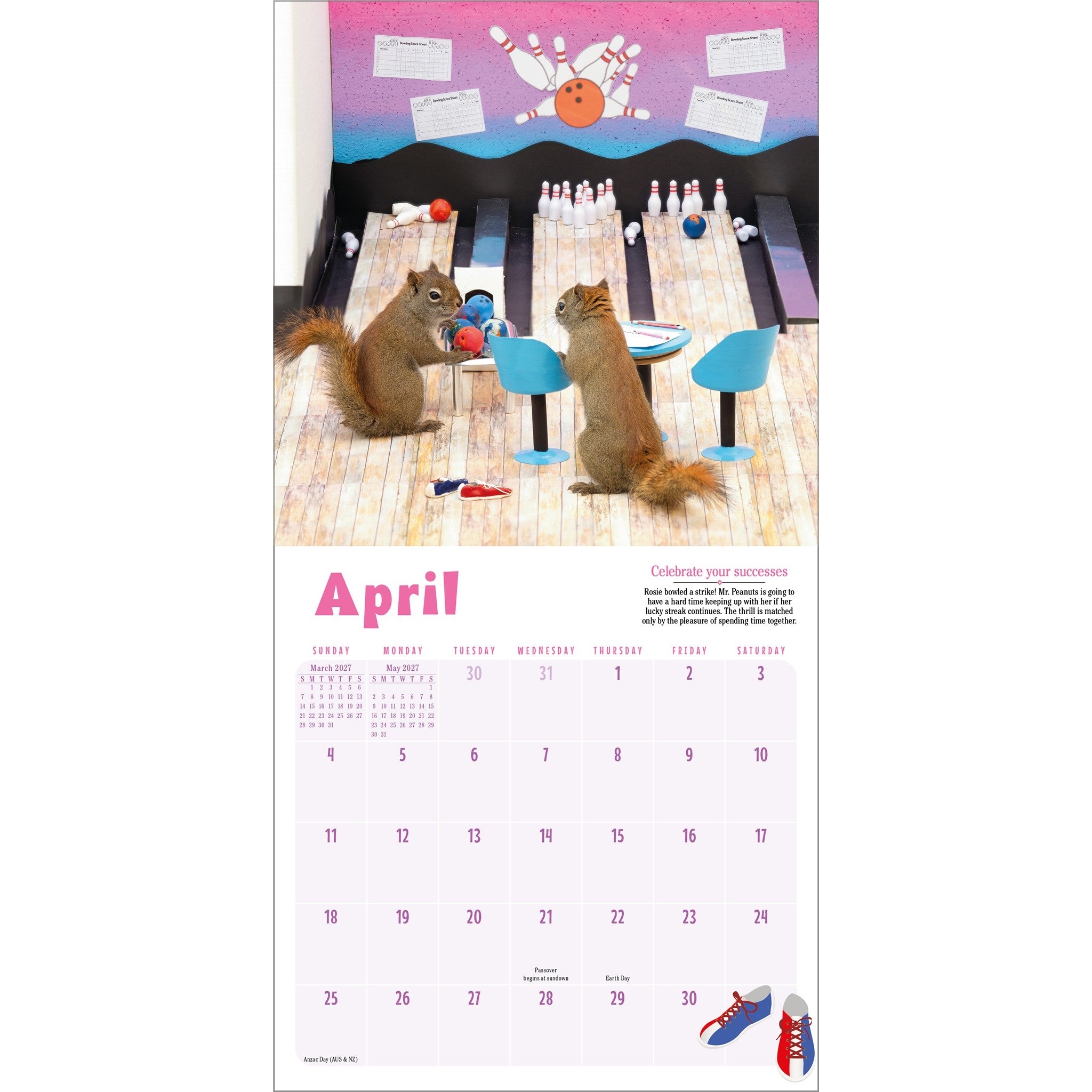 Secret Life of Squirrels 2027 Mini Calendar
