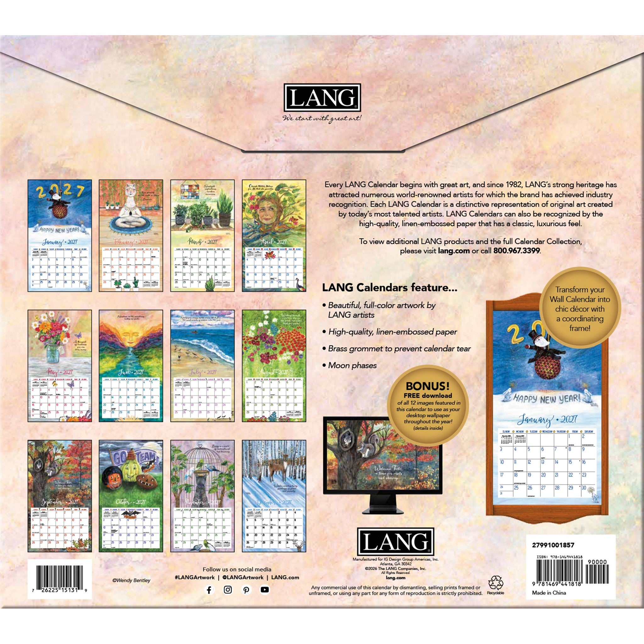 Favorite Things 2027 Wall Calendar - Online Only