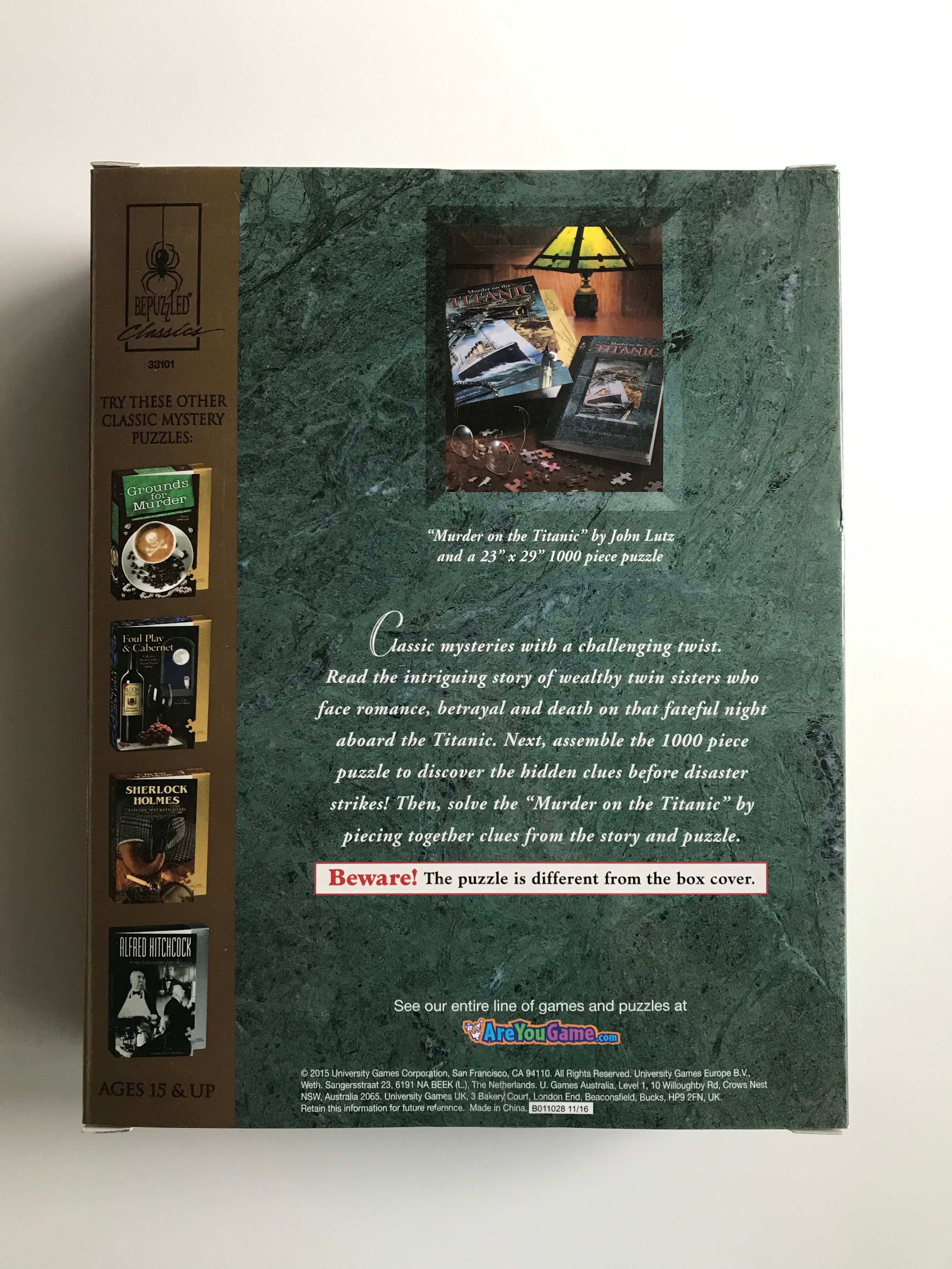 Puzzle Mistero 1000 Pezzi – Omicidio Sul Titanic – Risolvi Il Crimine Mentre Monti - 5