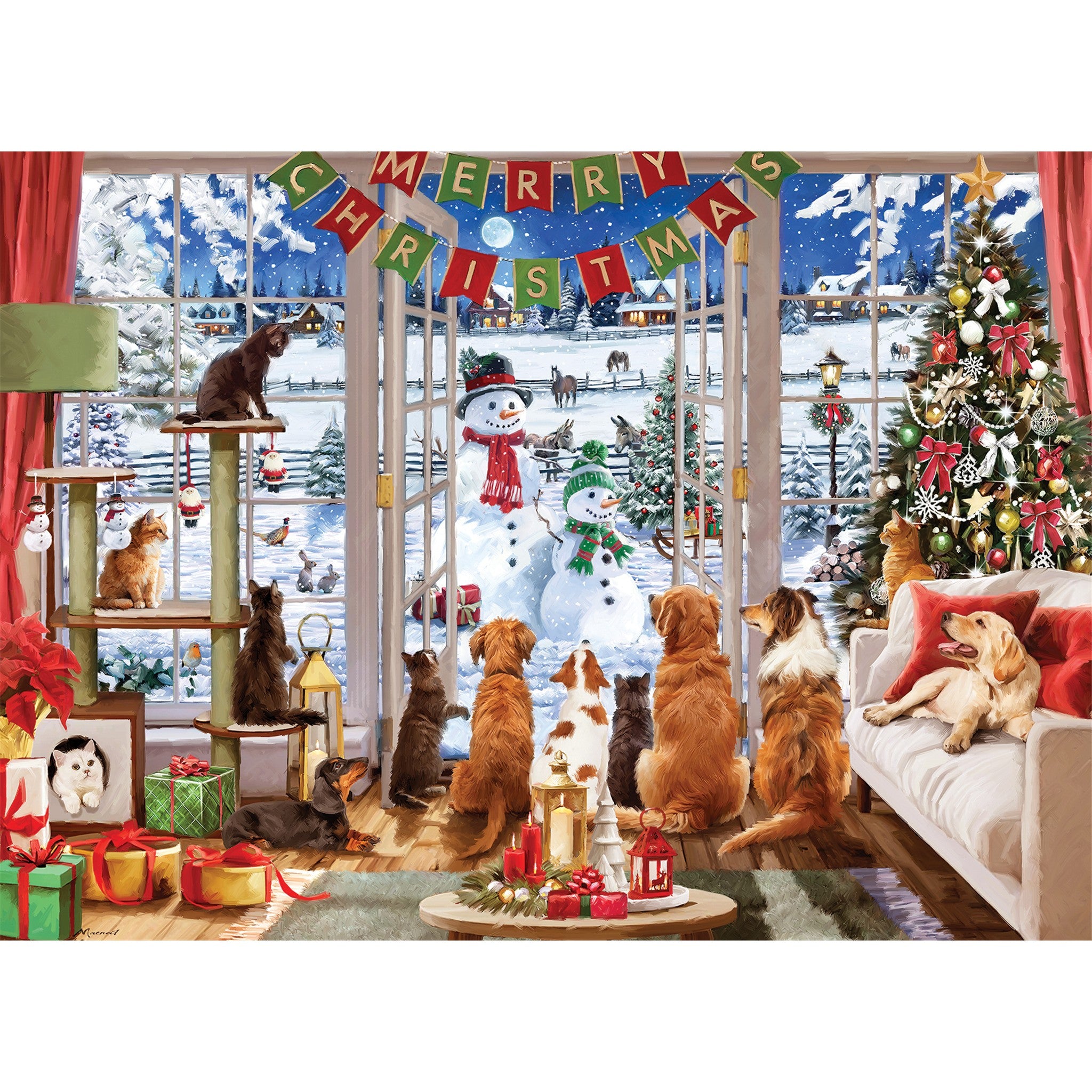 Christmas Visitors 1000 Piece Puzzle