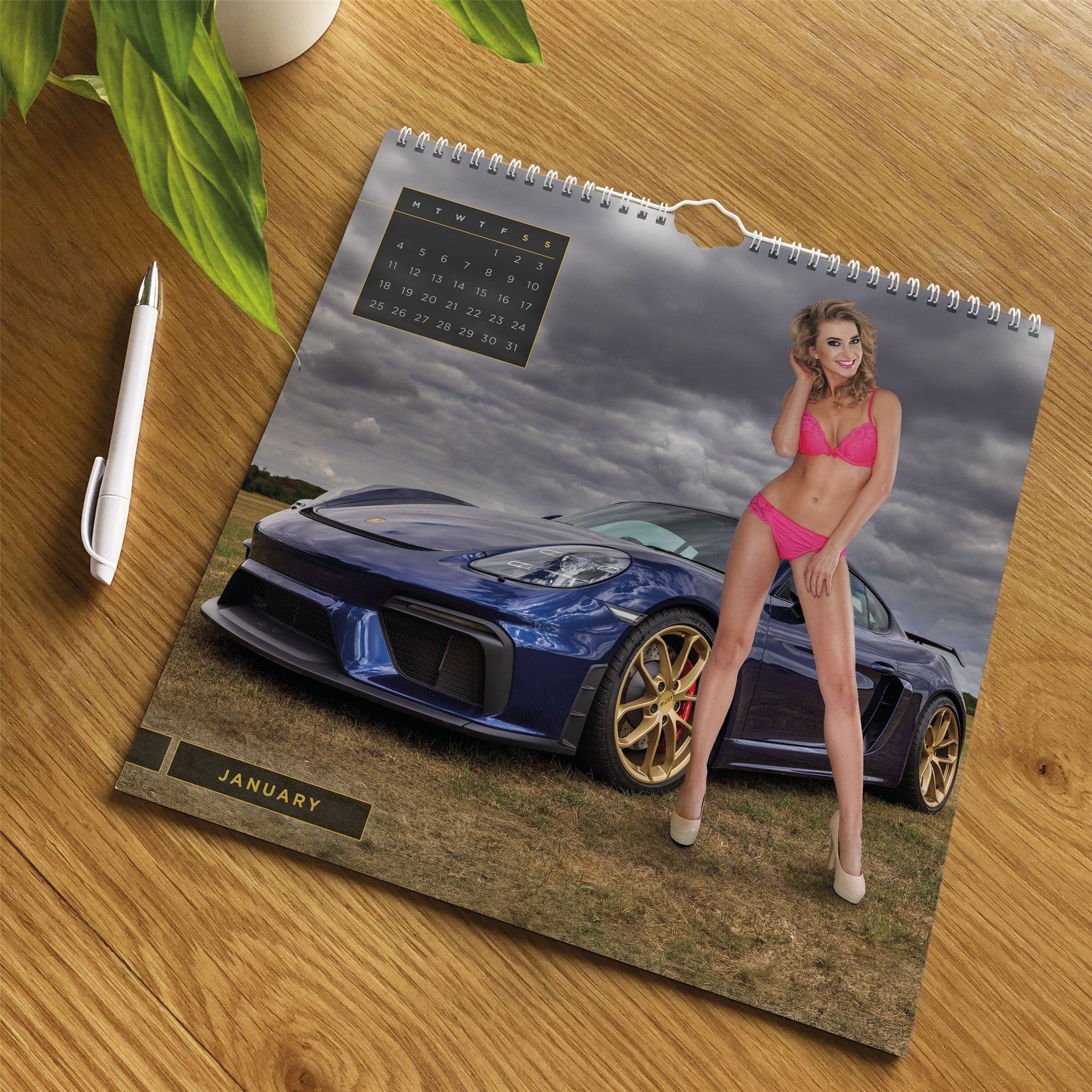 Girls and Cars 2027 Wall Calendar