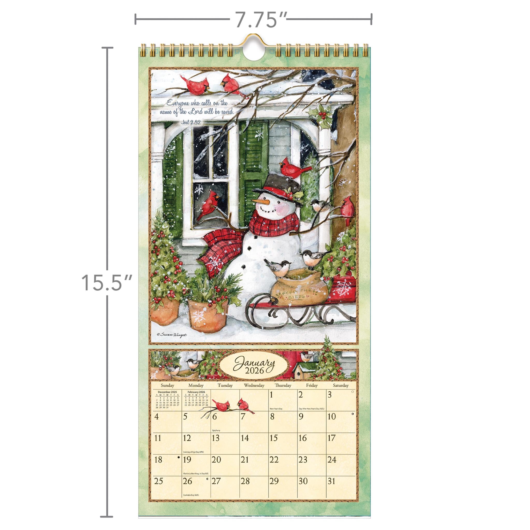 Bountiful Blessings 2026 Slim Calendar - Online Only