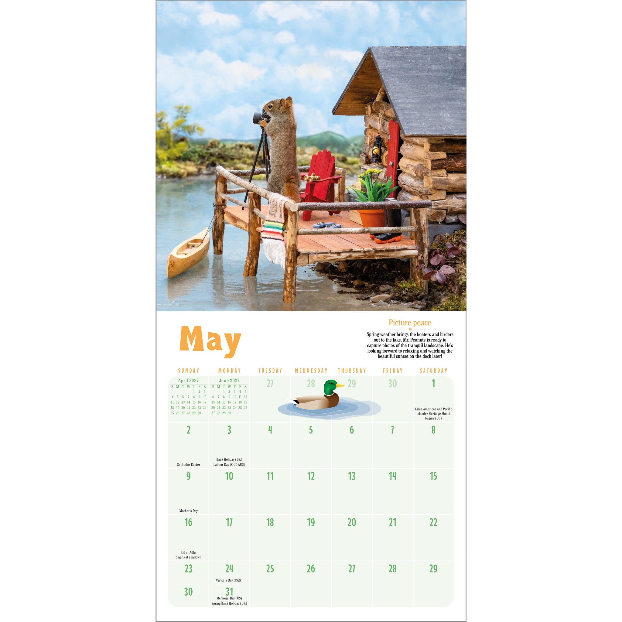 Secret Life of Squirrels 2027 Mini Calendar