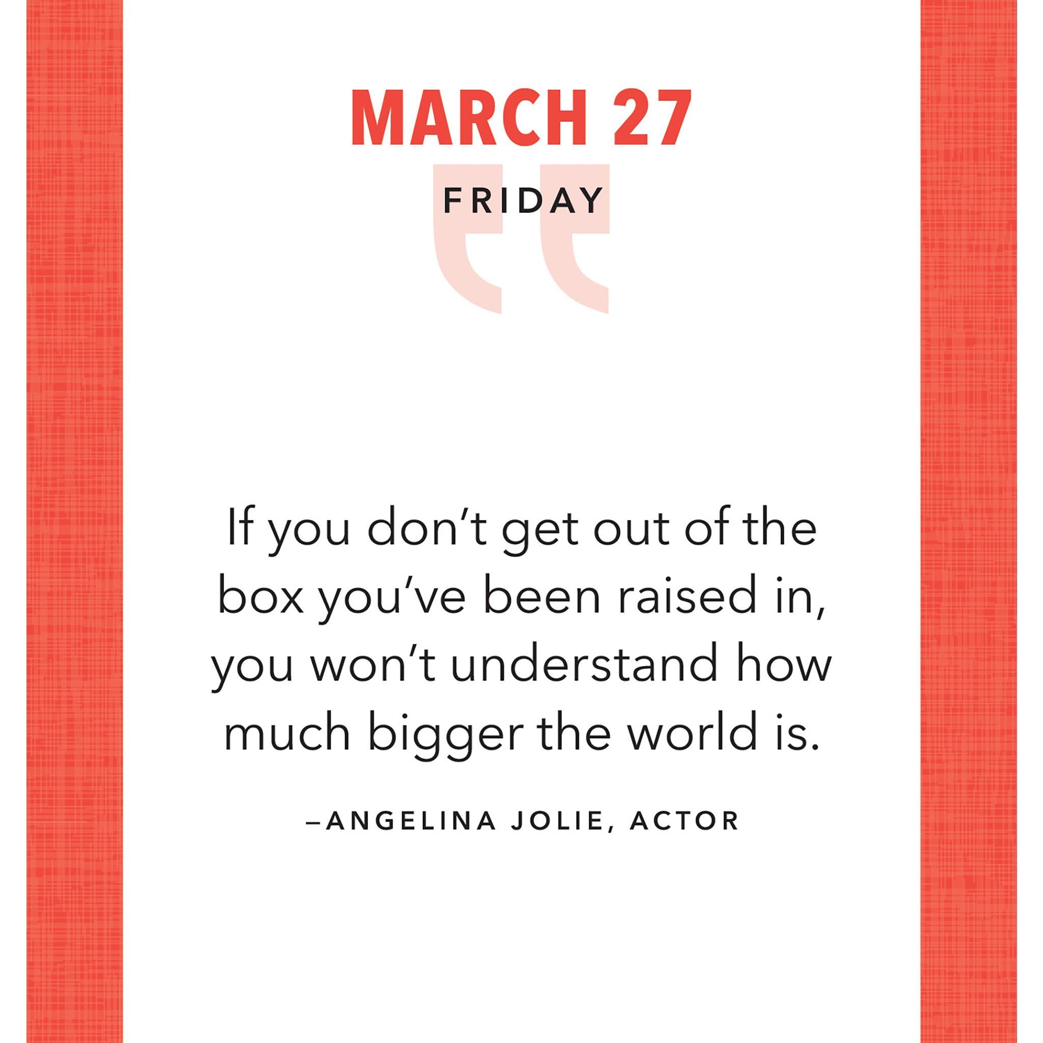Great Quotes From Great Leaders 2026 Box Calendar - Online Only