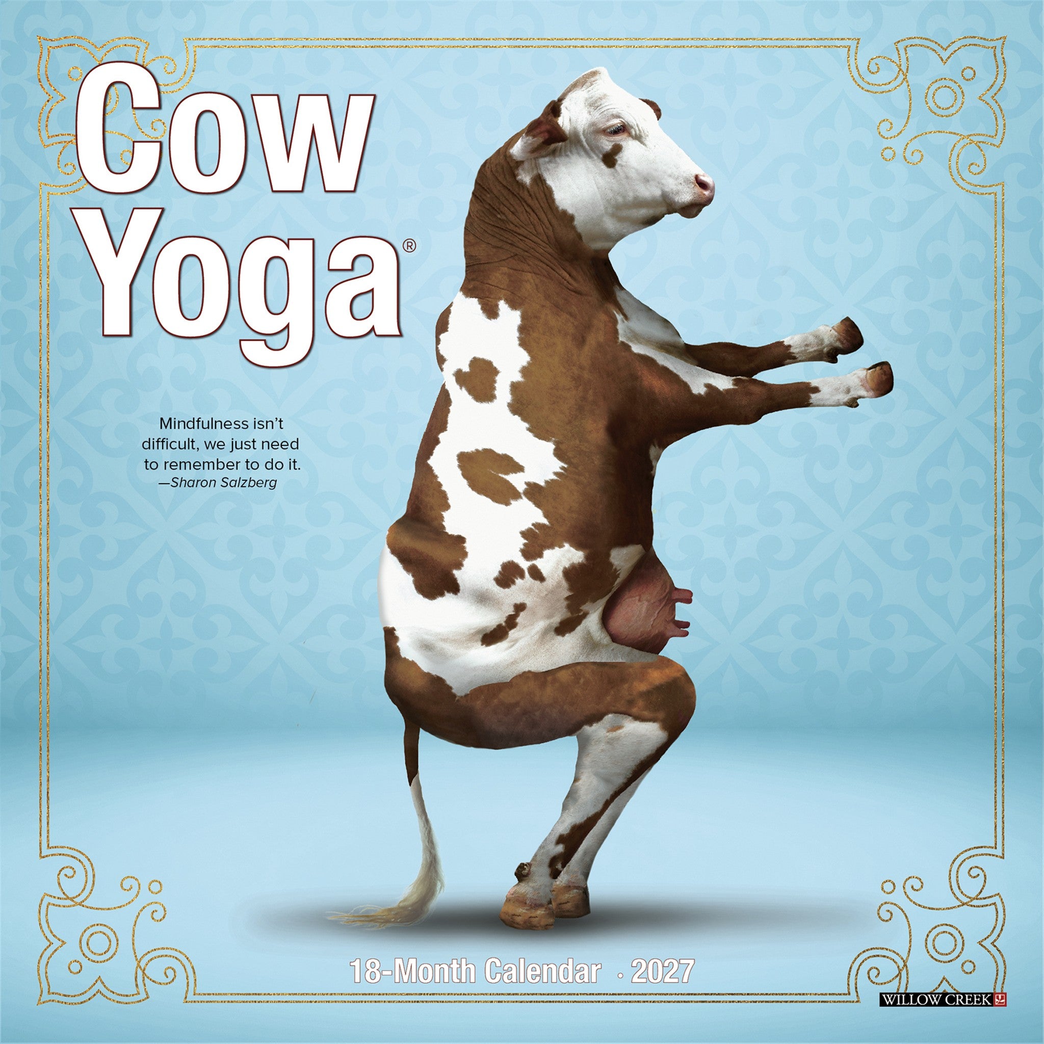 Cow Yoga 2027 Mini Calendar