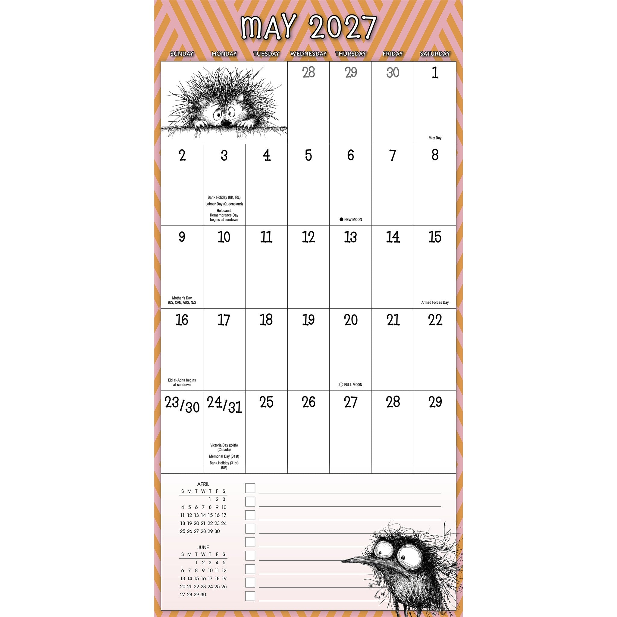 Wild for Planning 2026-2027 Wall Calendar