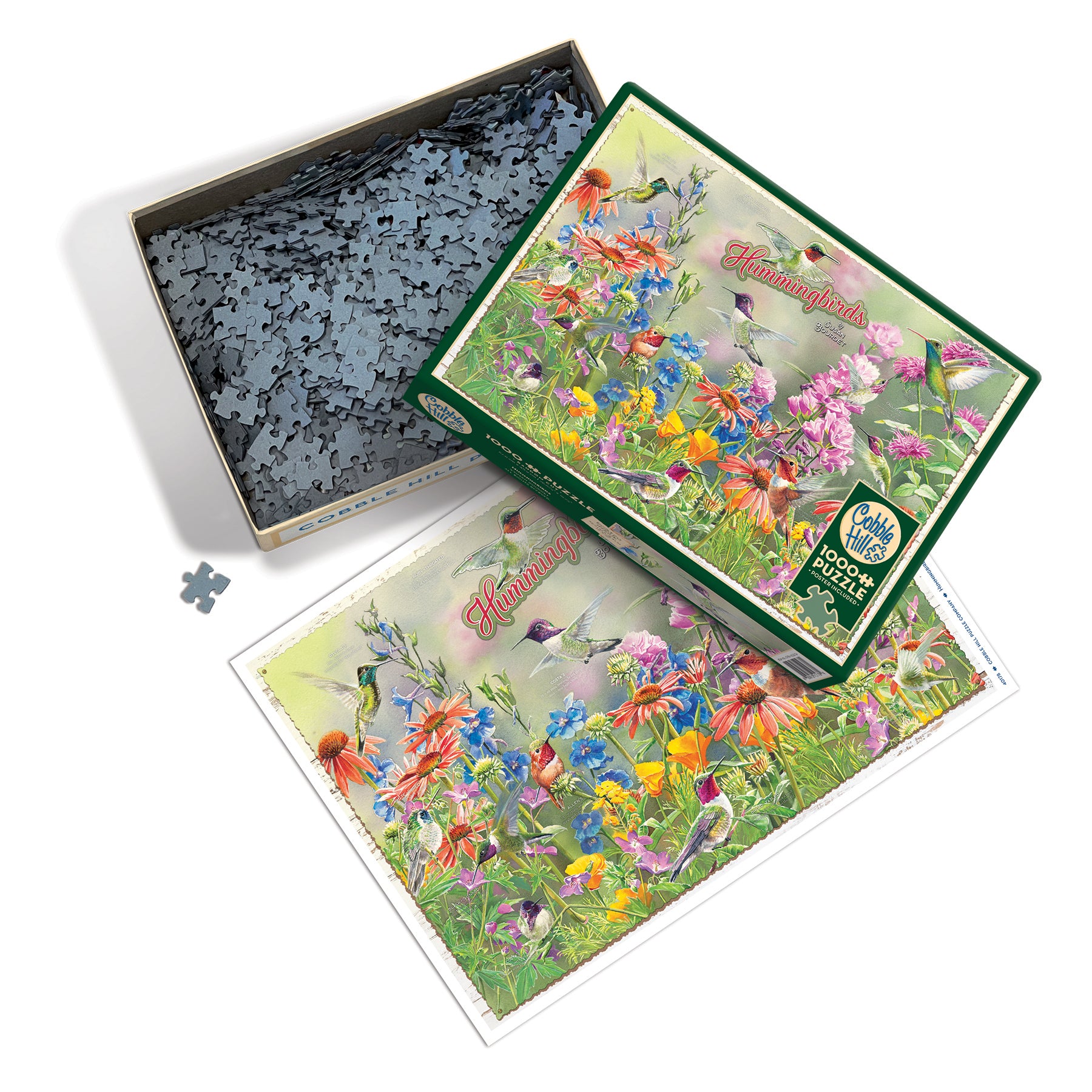 ★ HUMMING BIRDS 4点セット 625012401784 Hummingbirds 1000 Piece Puzzle Cobble Hill - Calendar