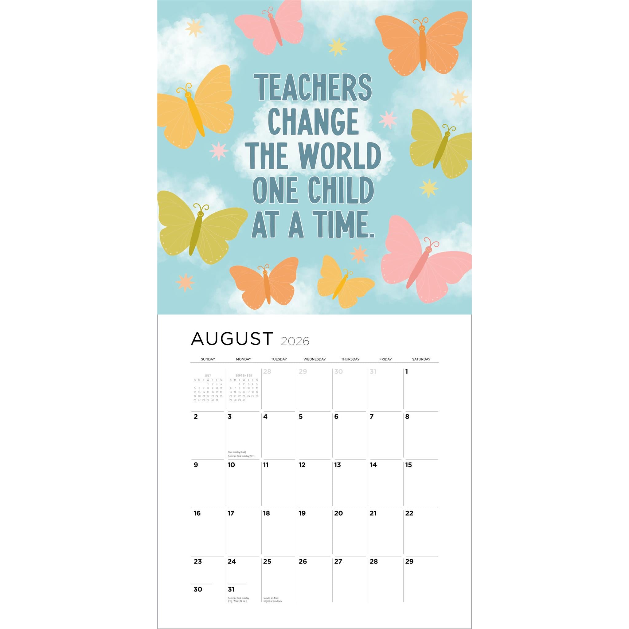 Teaching Is A Work Of Heart 2026 Wall Calendar - Online Only
