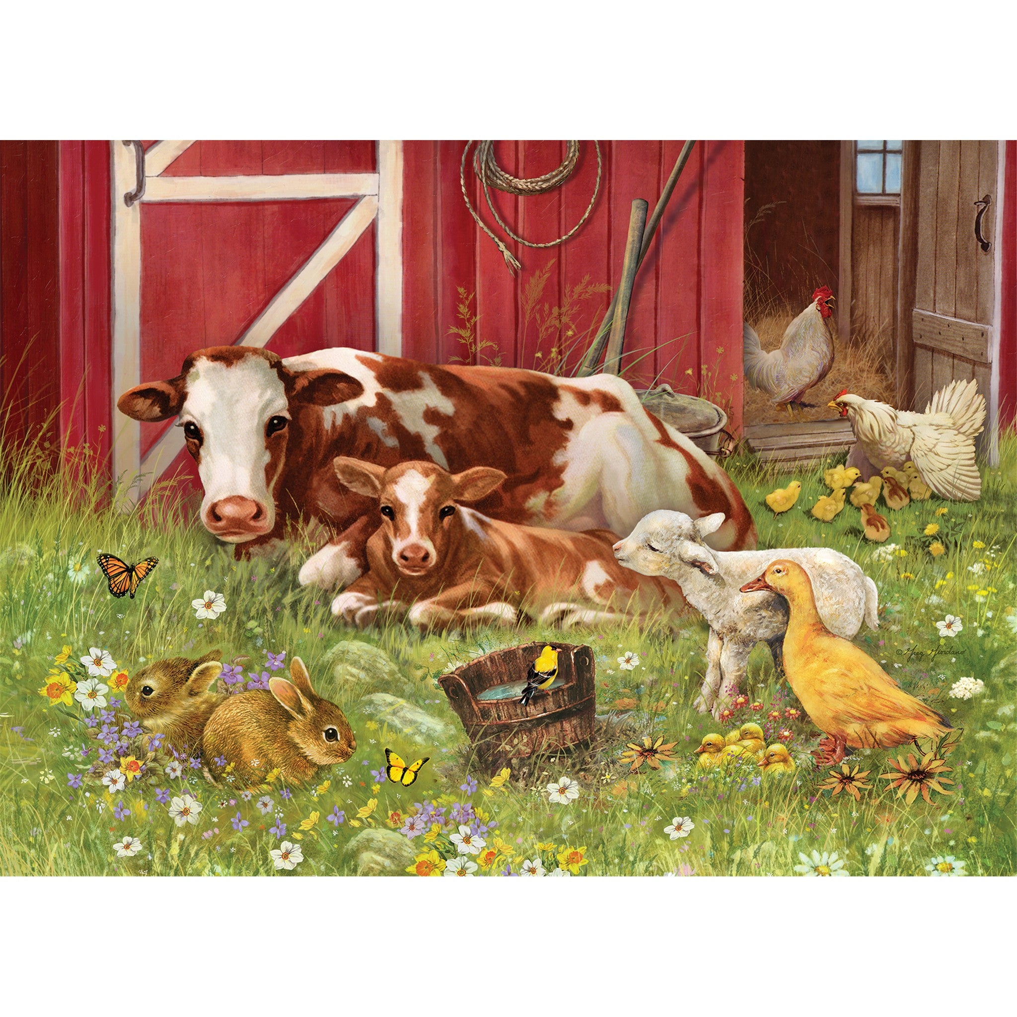 Barnyard Family 35 Piece Tray Puzzle - Online Only