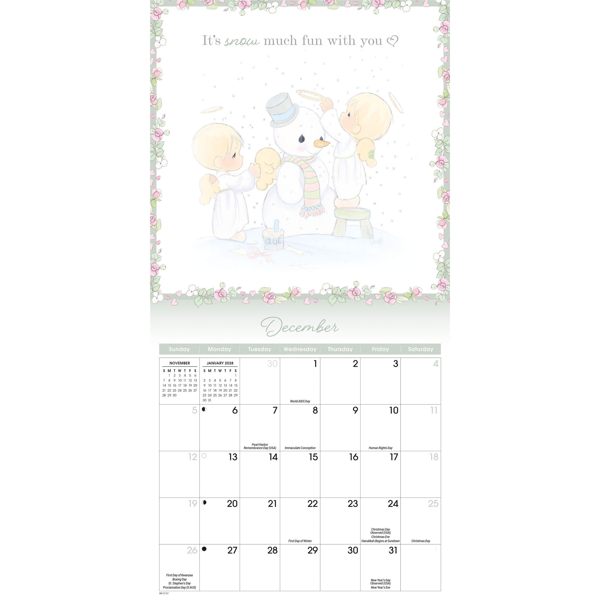 Precious Moments 2027 Mini Calendar