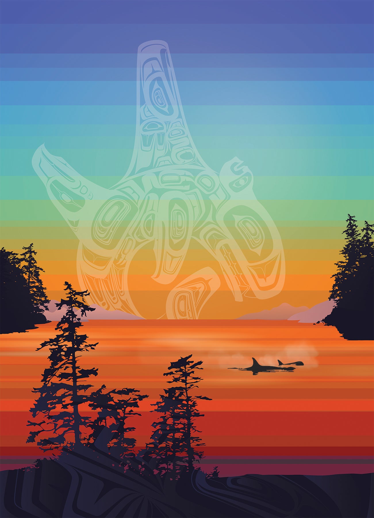 625012400725 Salish Coast Colours Jigsaw Puzzle (1000 Piece) by
