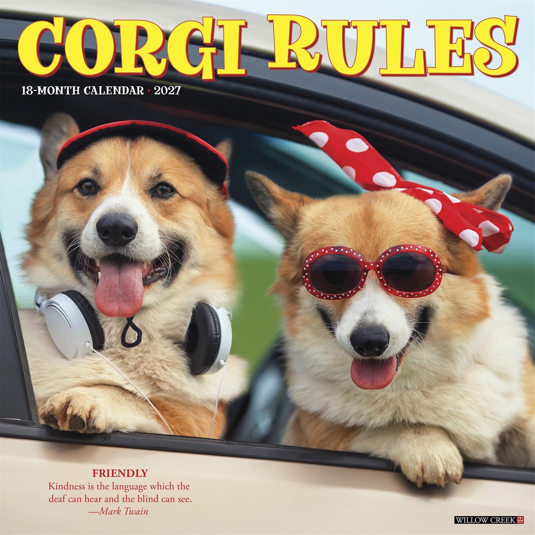 Corgi Rules 2027 Wall Calendar - Online Only