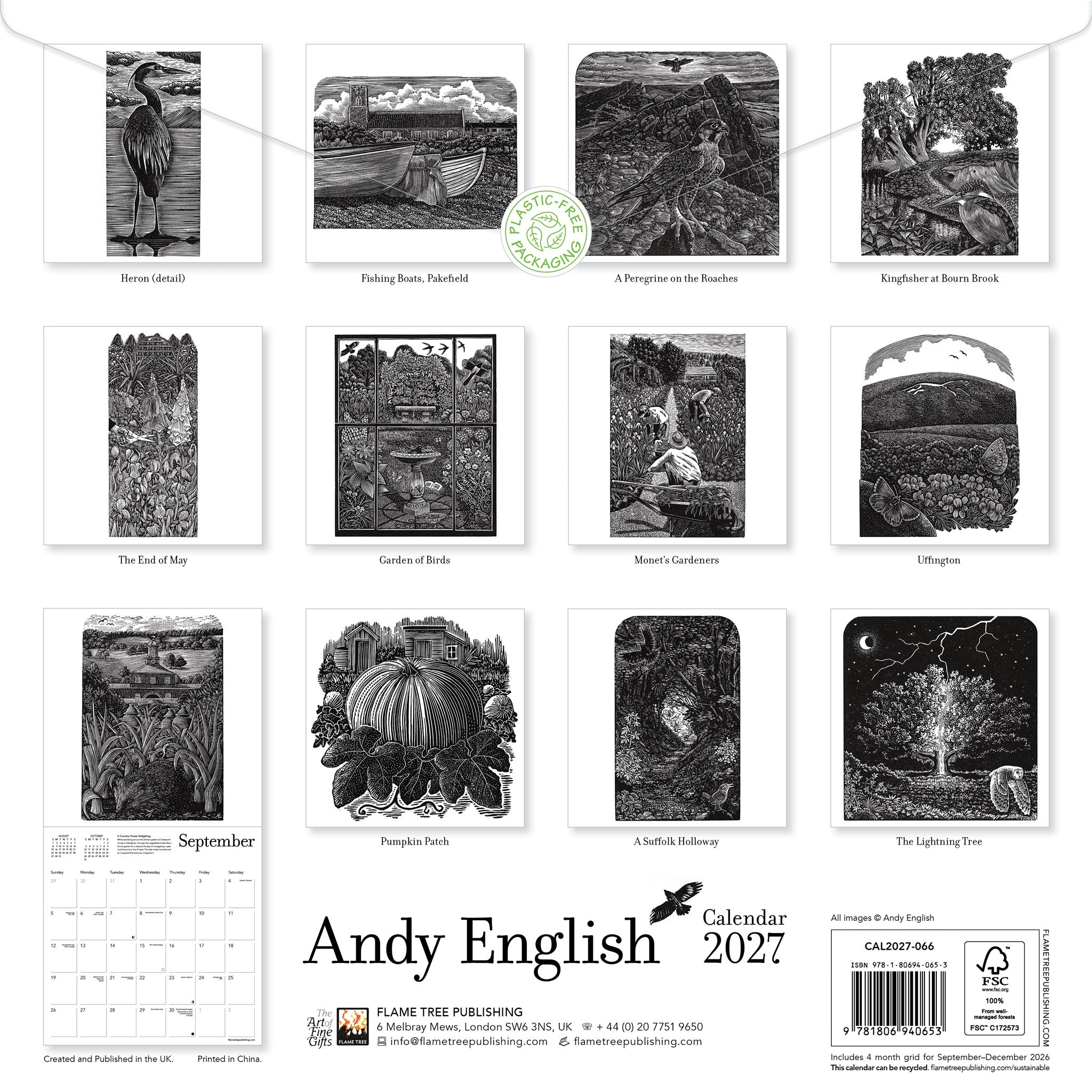 Andy English 2027 Wall Calendar - Online Only