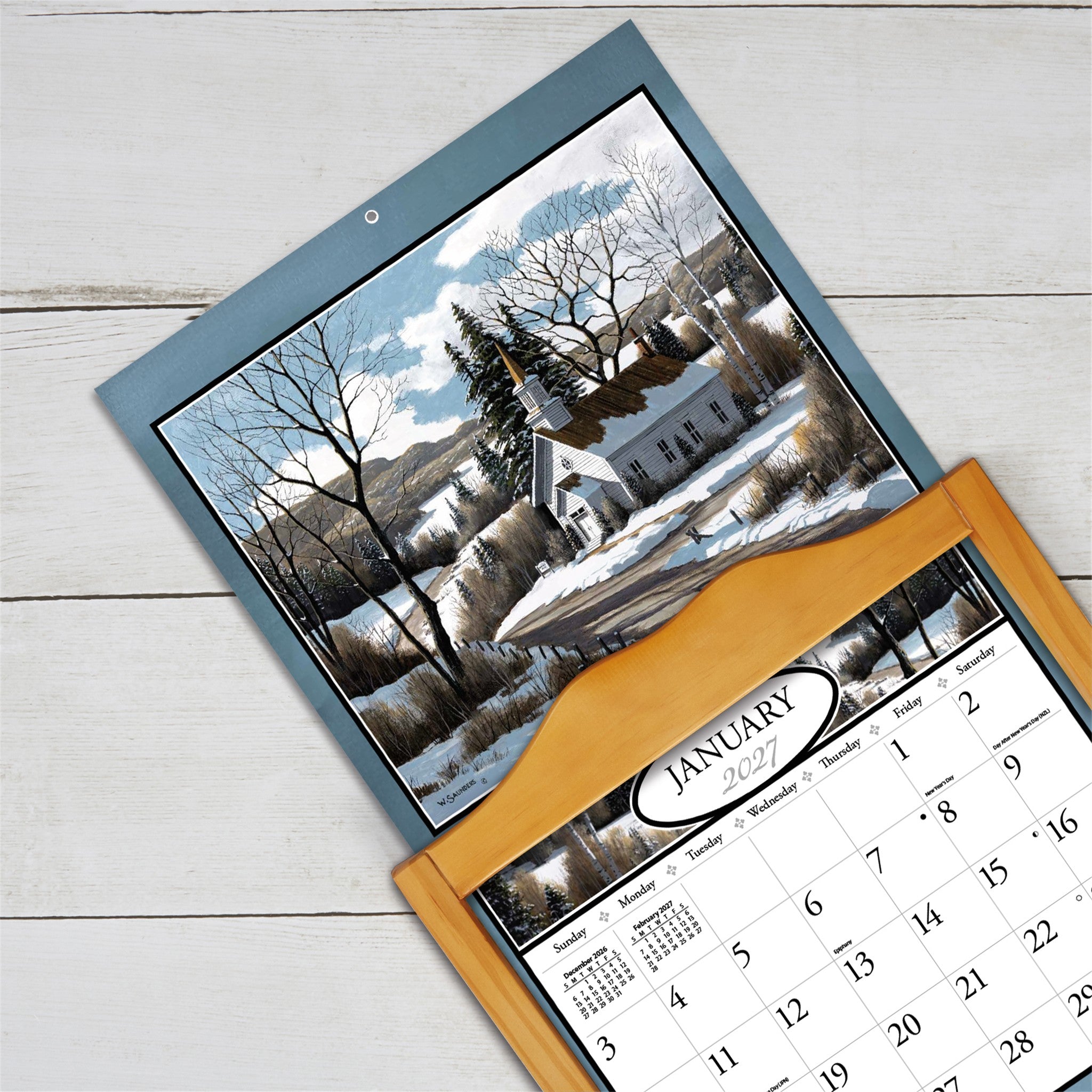 Country Churches 2027 Wall Calendar - Online Only
