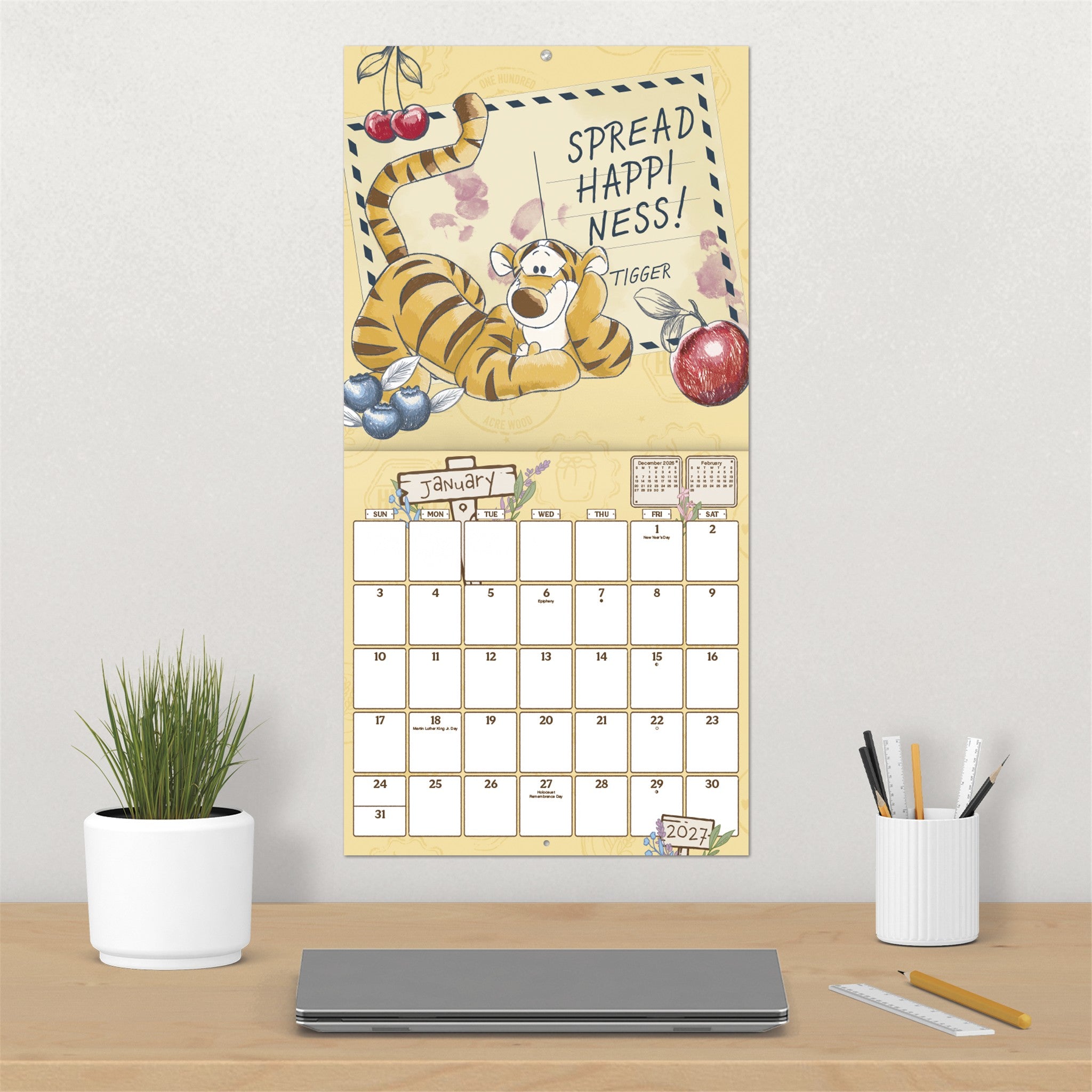 Winnie The Pooh Exclusive with Print 2027 Wall Calendar