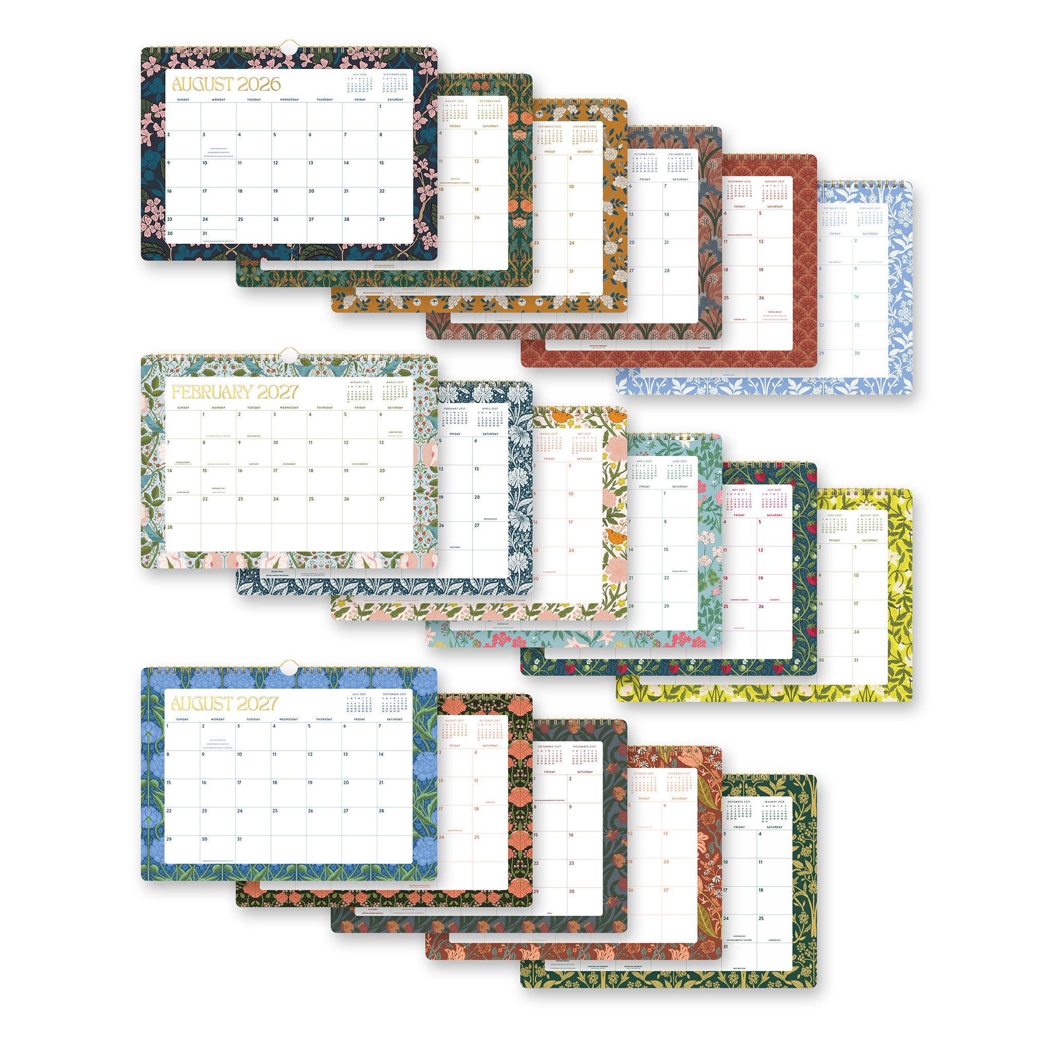 Secret Garden 2026-2027 Wall Calendar