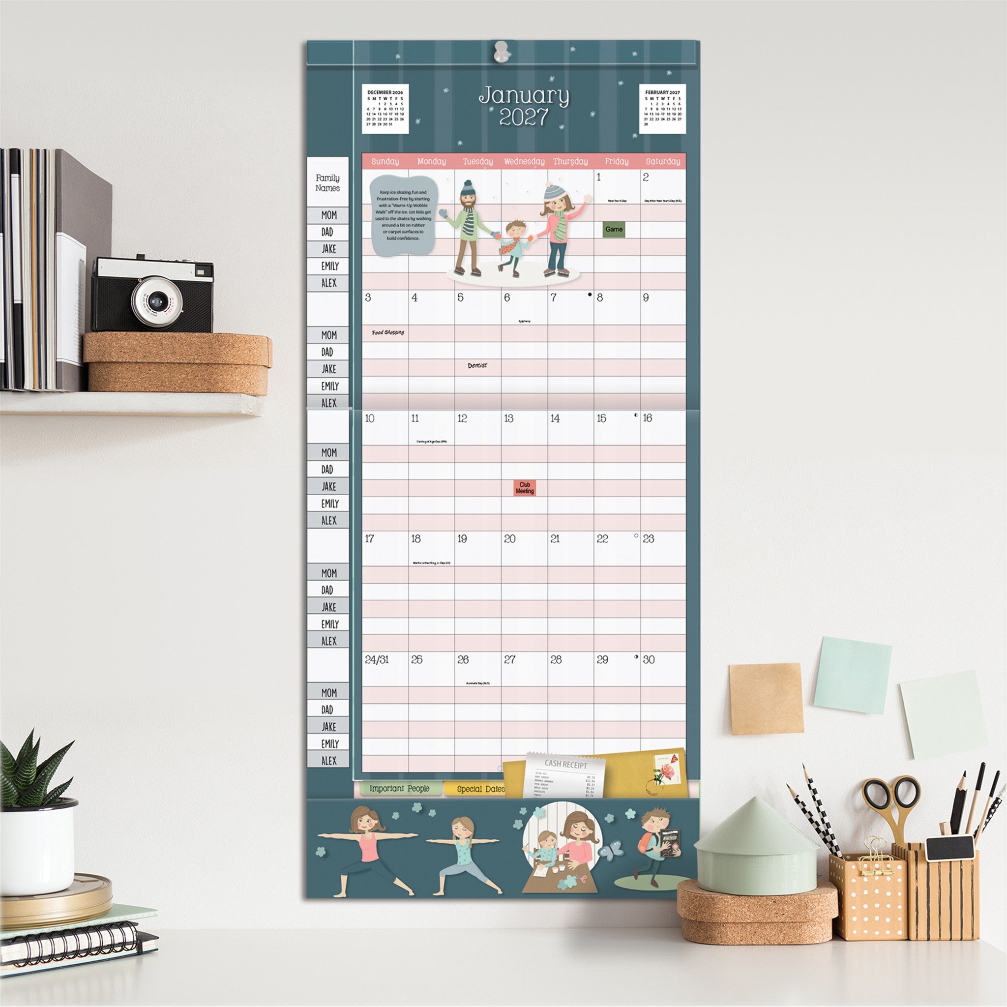 Moms Plan-It 2027 Wall Calendar - Online Only